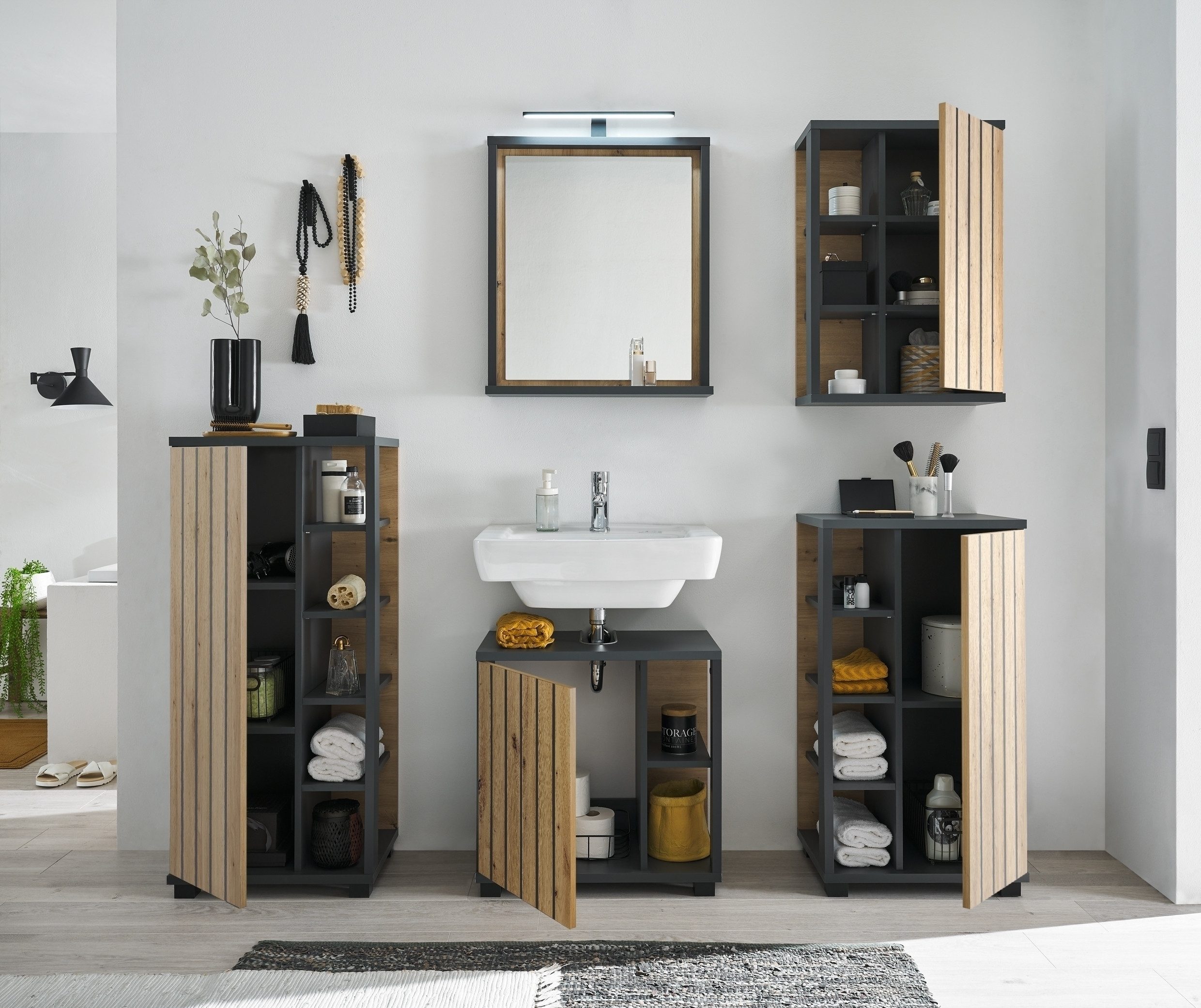 freiraum Badezimmer-Set Nizza, 156 x 190 x 30 cm (B/H/T)