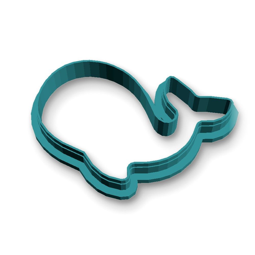 Ausstechform, Kunststoff, (Einzelteil, 1-St), Wal, PETG, 83 mm