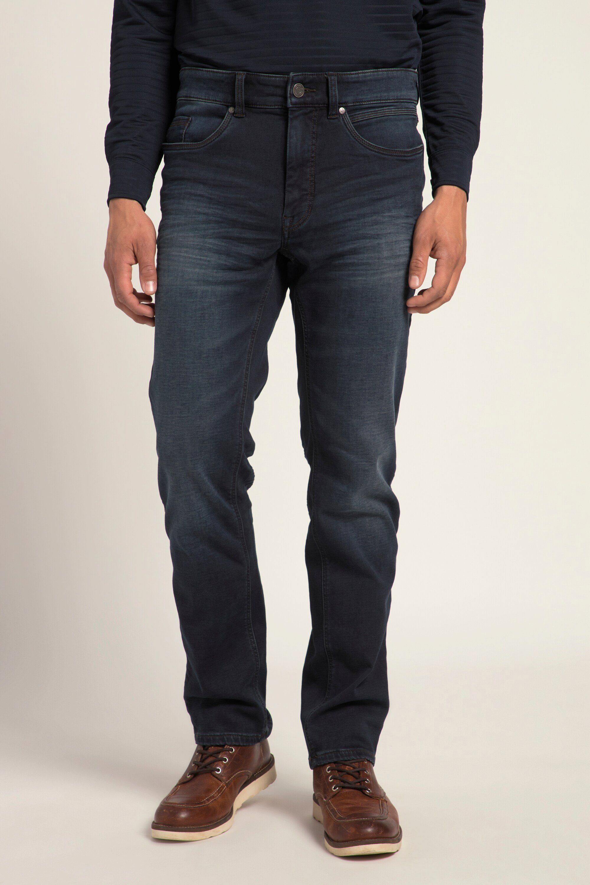 JP1880 Cargohose Jeans Denim 5-Pocket FLEXNAMIC® Straight Fit dark blue denim