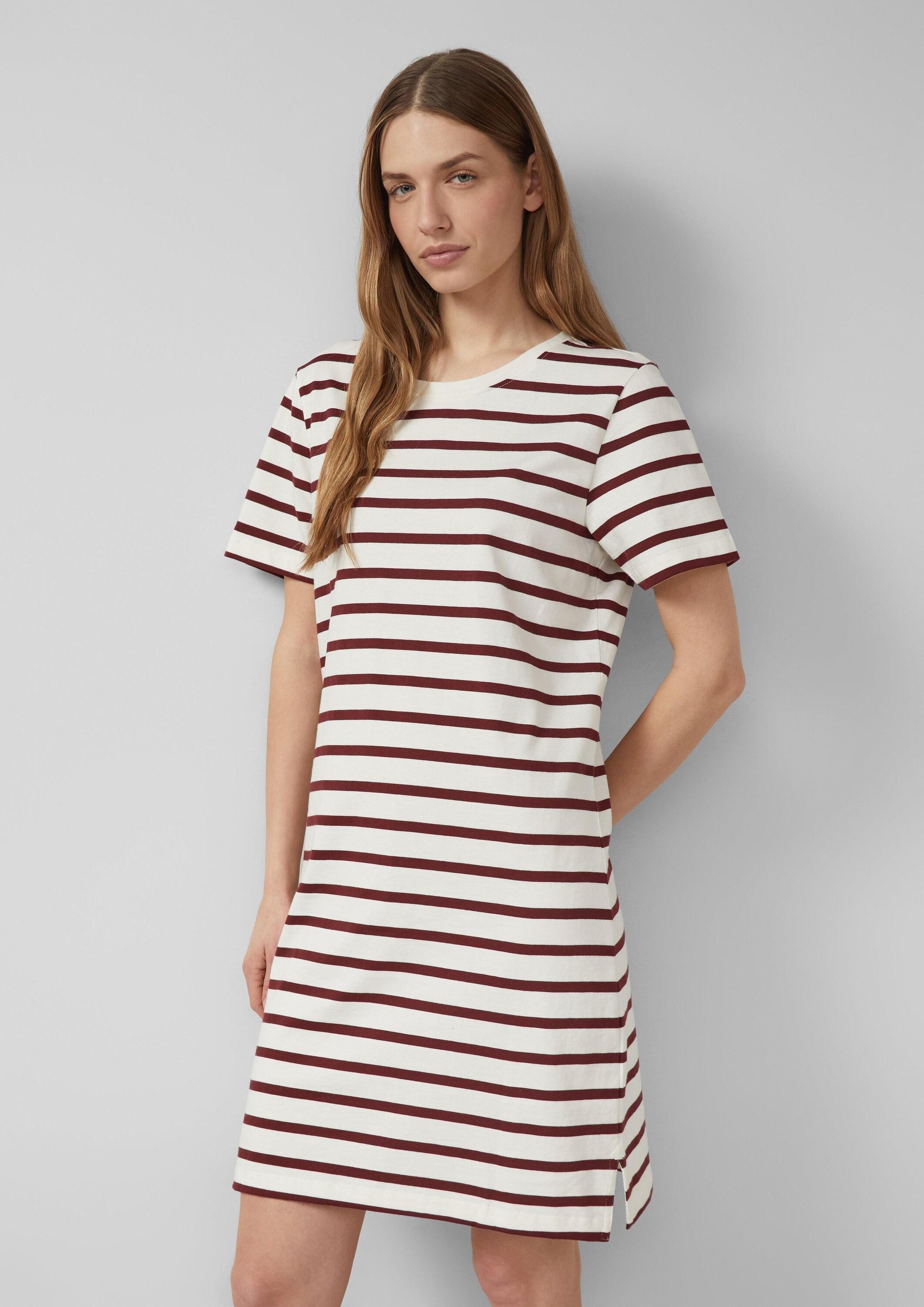 s.Oliver Midikleid Kleid Jersey-Kleid mit seitlichen Schlitzen