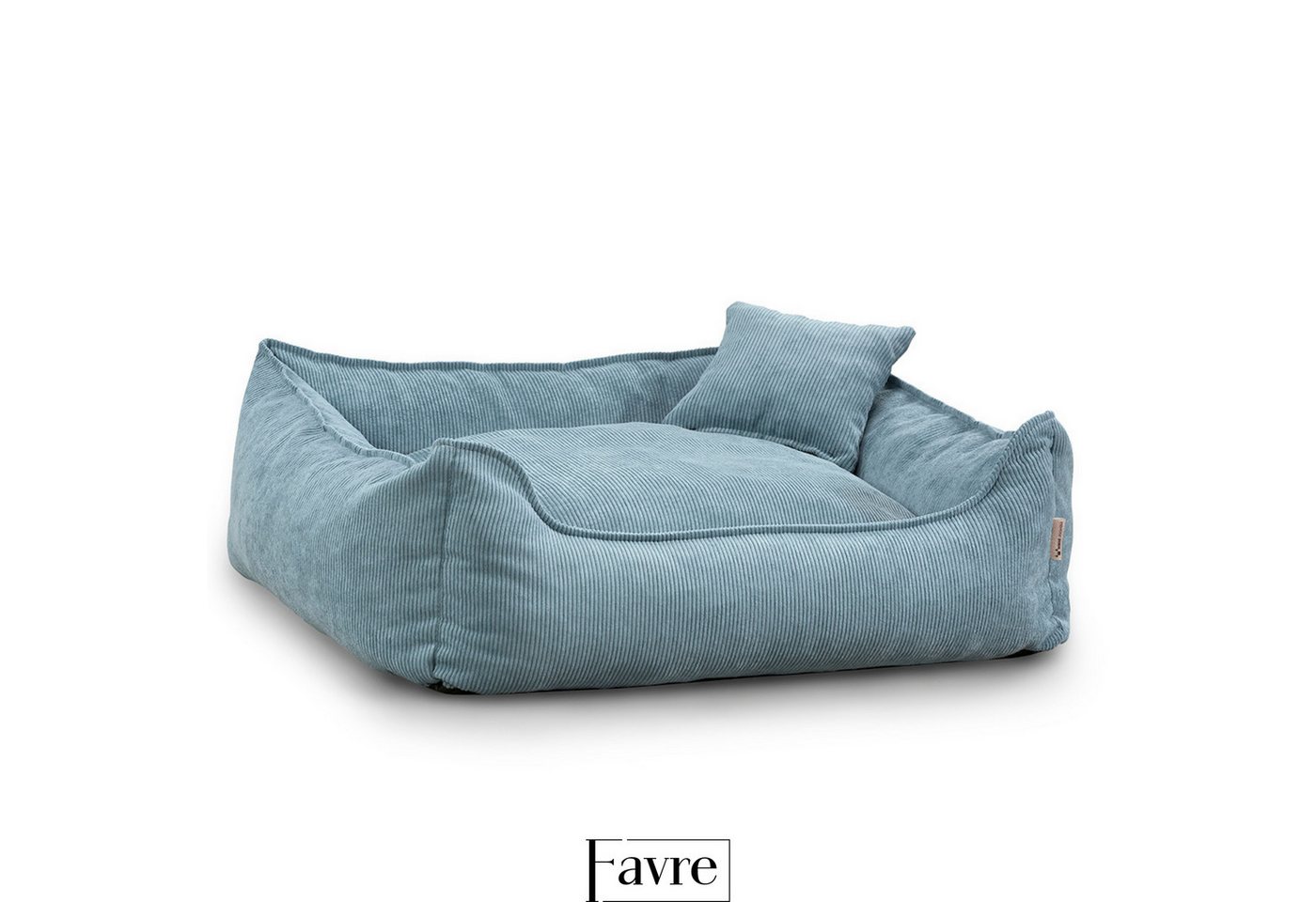 Thumbnail - FAVRE Tierbett Hundebett Lucky mit abnehmbarem, waschbarem Cord-Bezug, 100% Polyester, verschiedene Größen, Gratis Kopfk...