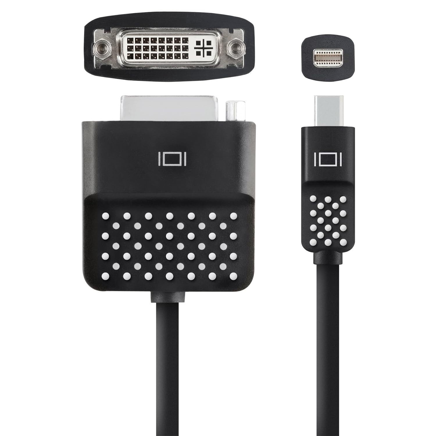 Belkin Mini DisplayPort auf DVI 12,5 cm 1080p Mini DP DVI Adapterkabel Adapter, 12.5 cm, Monitor Adapter DisplayPort Konverter Laptop PC Verbindungskabel