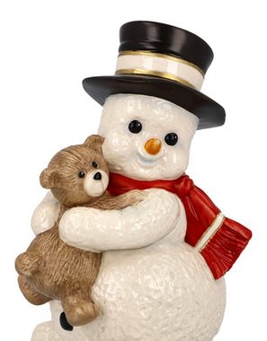 Goebel Schneemann Figur Schneemann „Meine Knuddelfreund", mit Teddybär