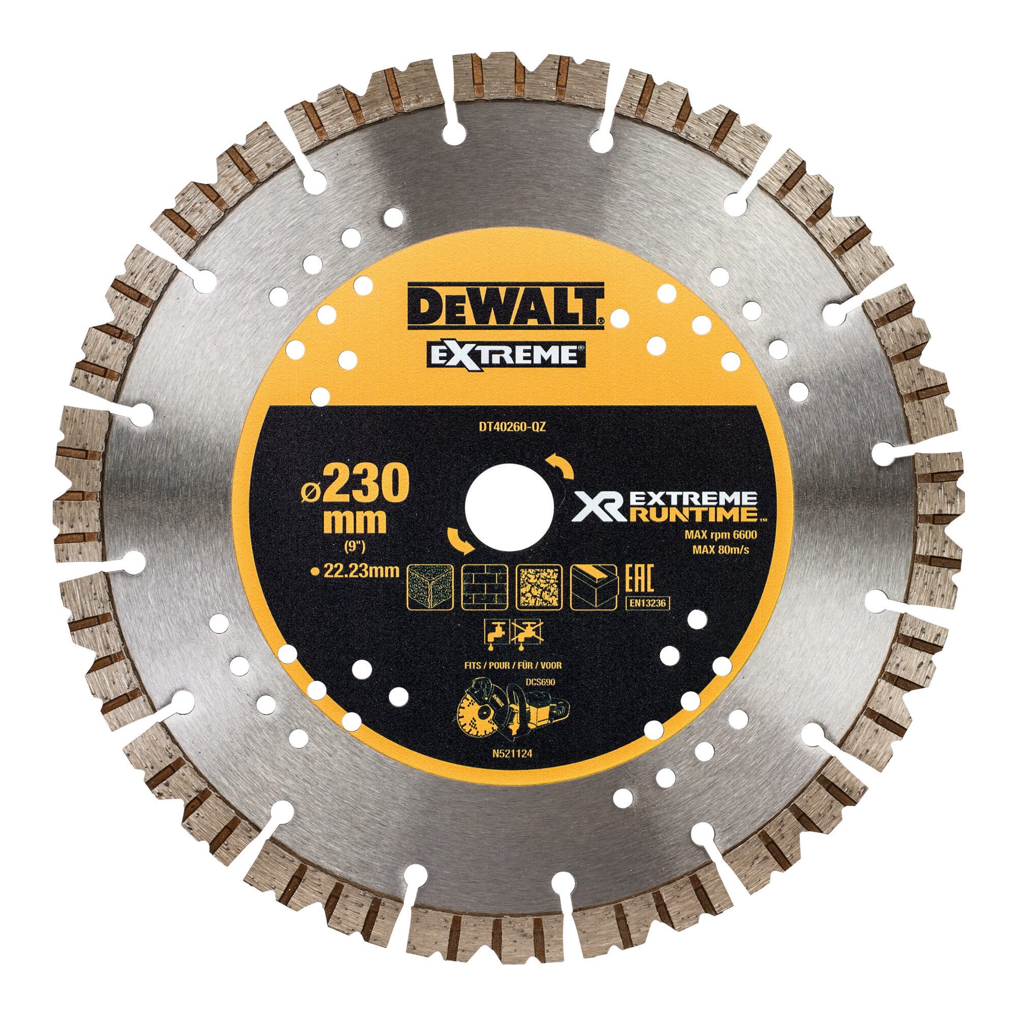 DeWalt Trennscheiben DEWALT Diamanttrennscheibe 230/22.2 mm DT40260-QZ