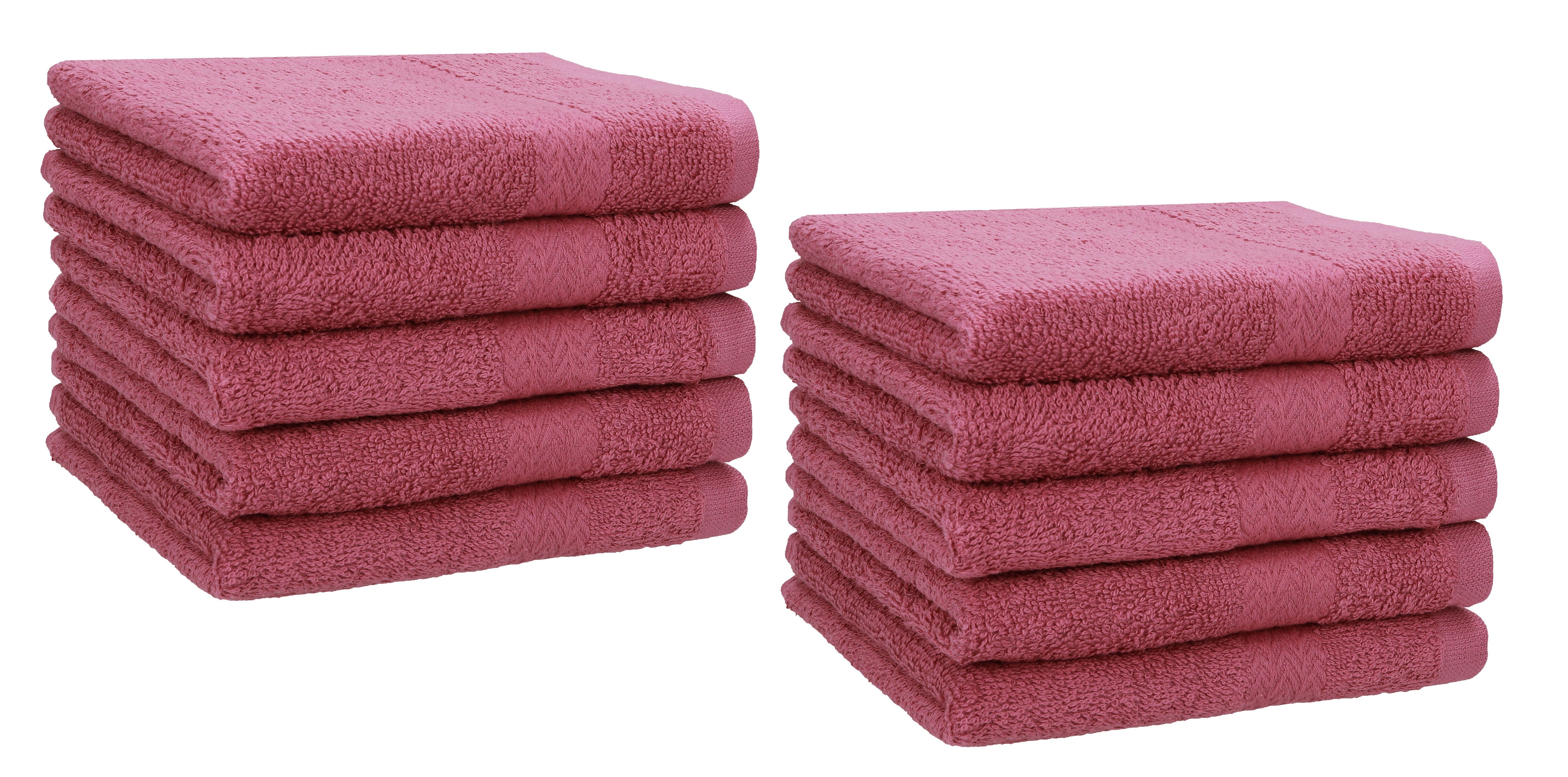 Betz Gästehandtücher 10 tlg. Gästehandtücher-Set PREMIUM 100 % Baumwolle 30x50cm, 100% Baumwolle (10-St)