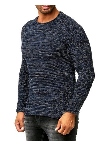 Пуловер в melierter имитация