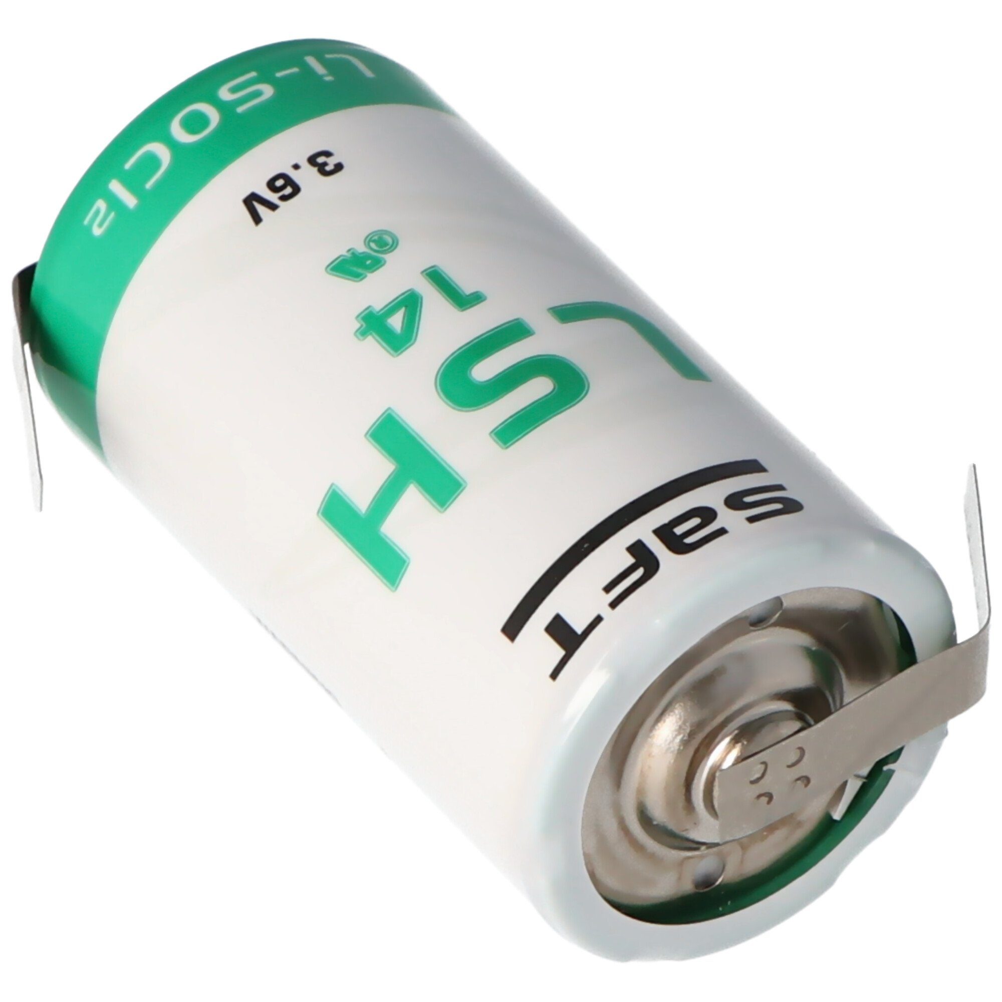 Batterie (3,6 mit Lithium Z-Form SAFT LSH14CNR 3.6V Batterie, 5500mAh in V) Saft Lötfahnen