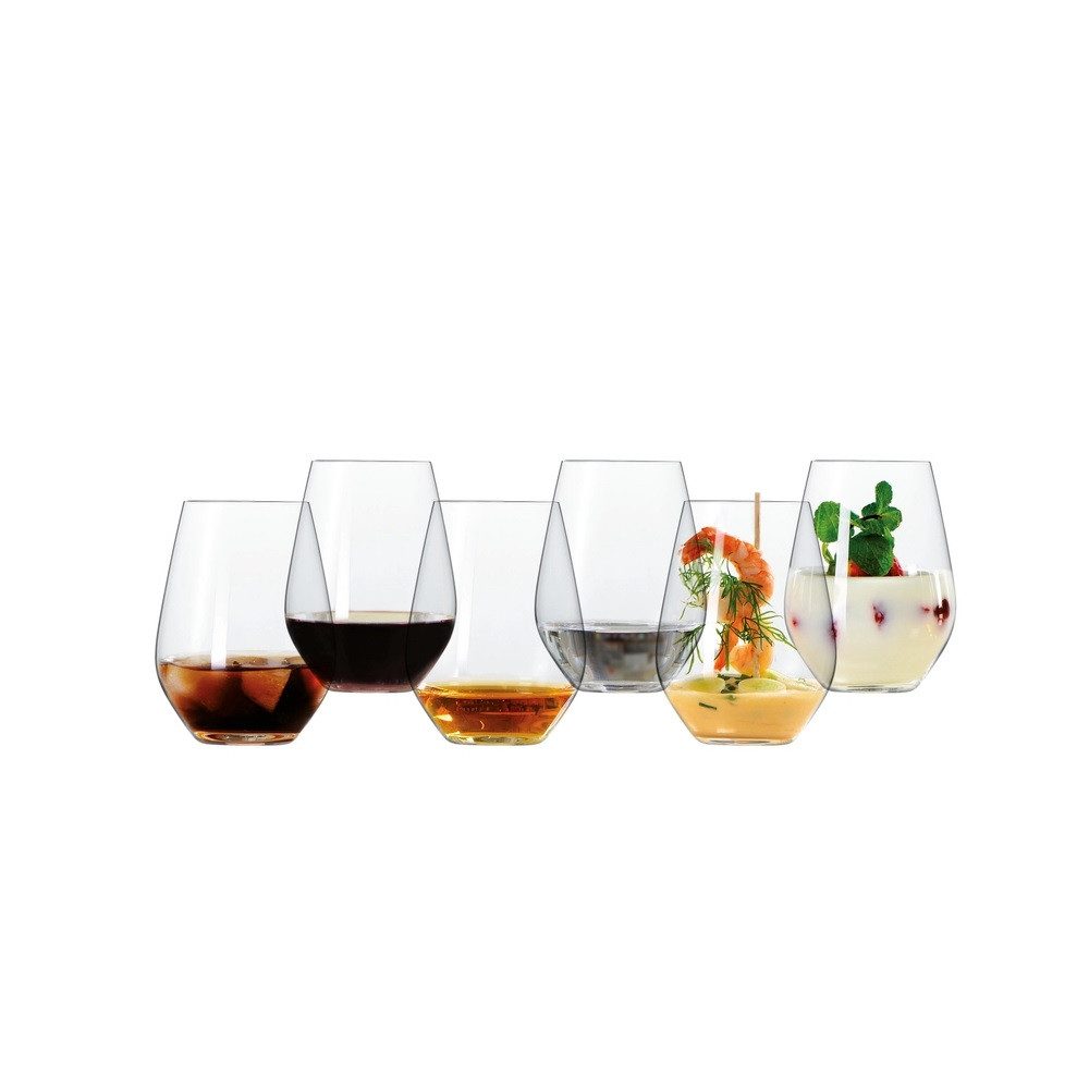 SPIEGELAU Glas Spiegelau Authentis Casual Universalbecher 460 ml 6er Set, Kristallglas