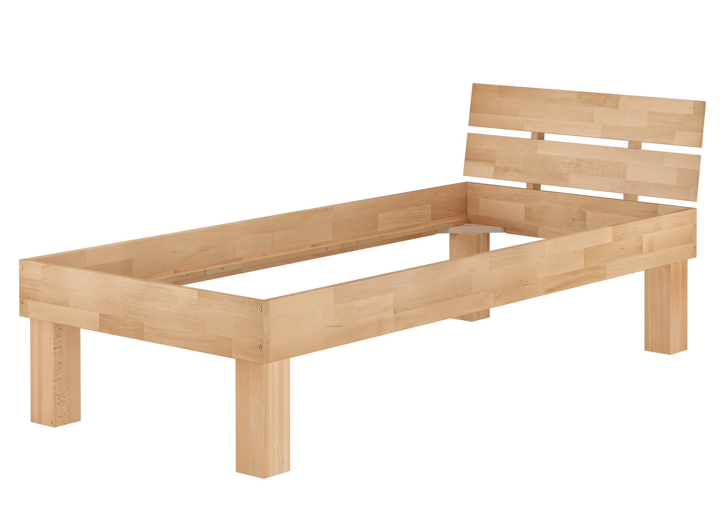 ERST-HOLZ Bett Echtholzbett Massivholzbett Buche Verschiedene günstig online kaufen