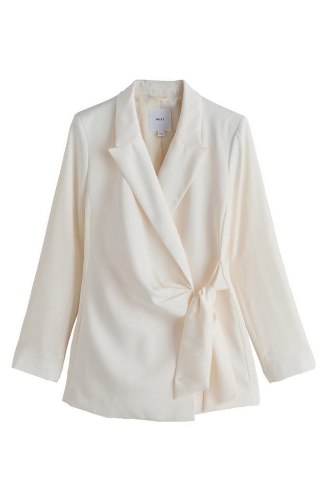 Next Jackenblazer Satin-Blazer in Wickeloptik, Kurzgröße (1-tlg)