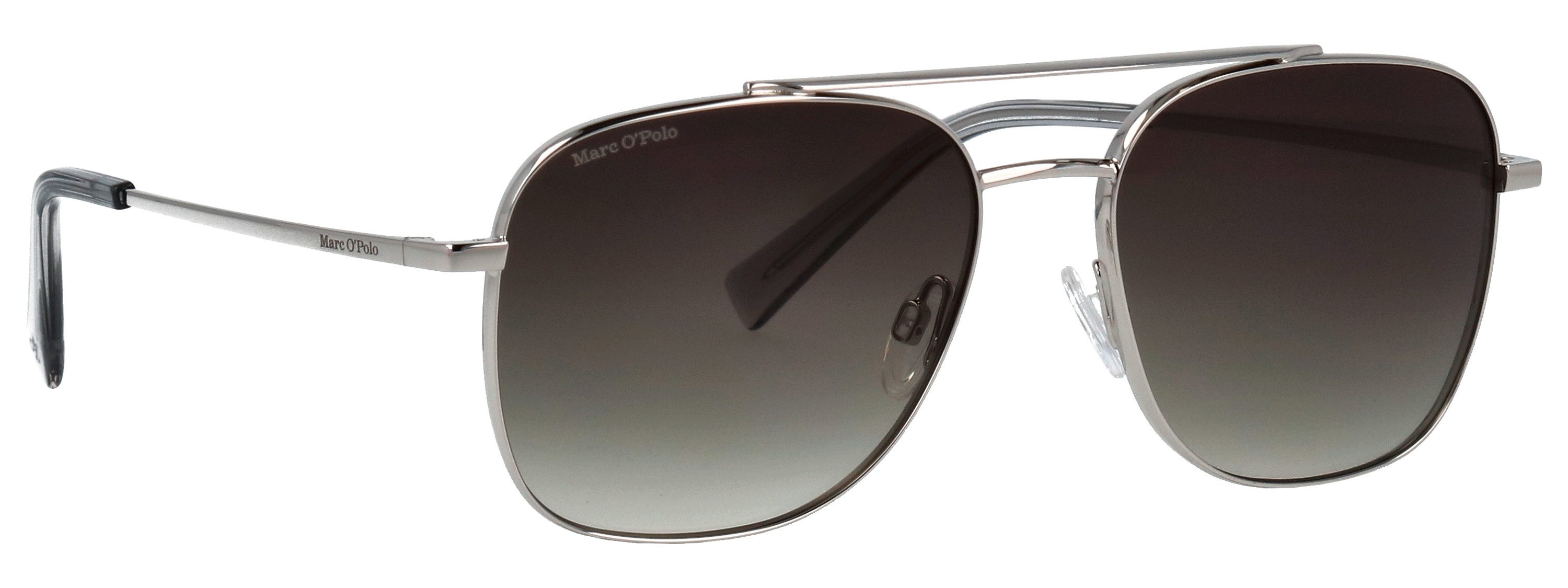Marc O'Polo Sonnenbrille Modell 505126 Form Pilot, Logoschriftzug auf Bügel, Metallfassung
