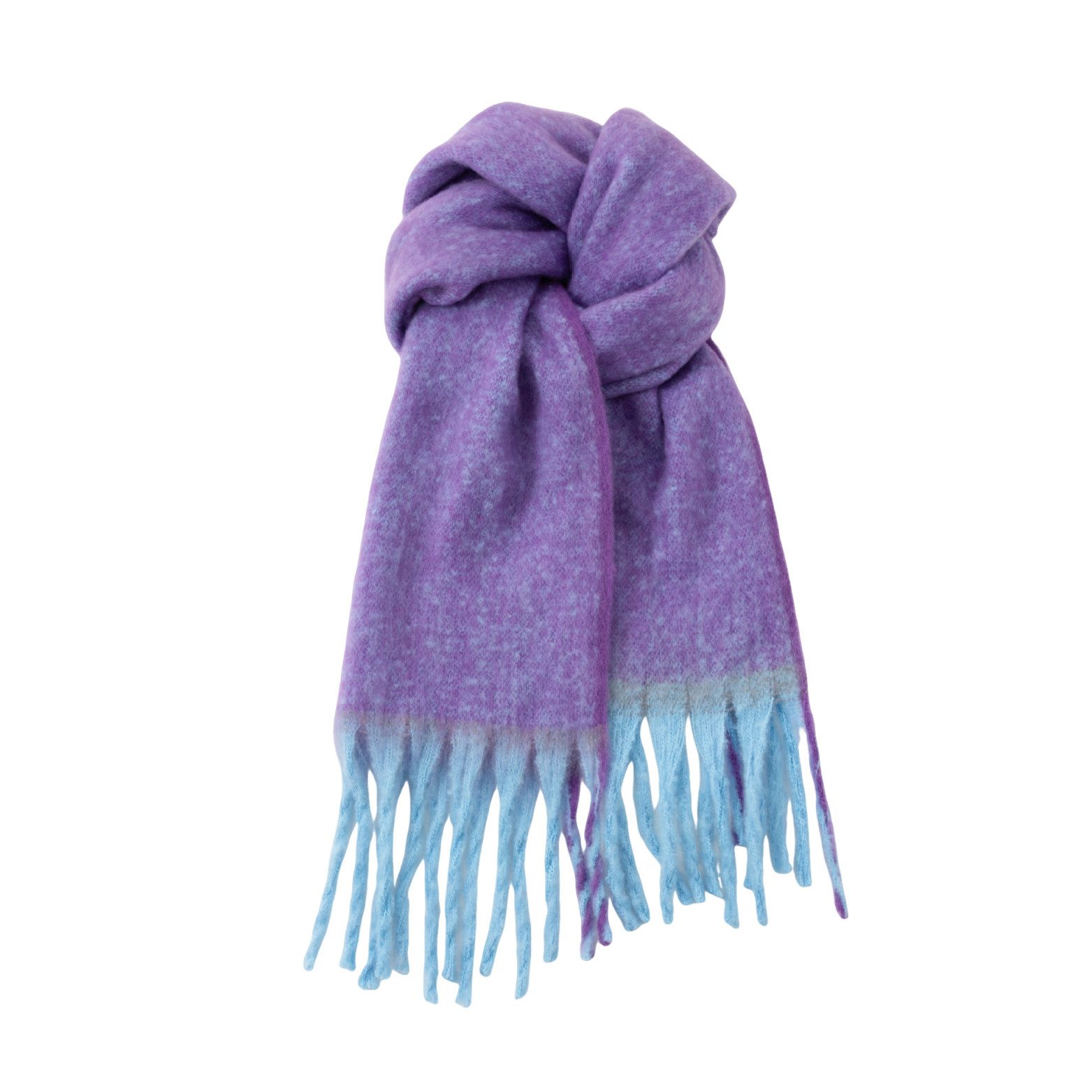 Coonoor Wollschal Warmer und weicher Winterschal, kariert mit Fransen, dicker Schal und Decke