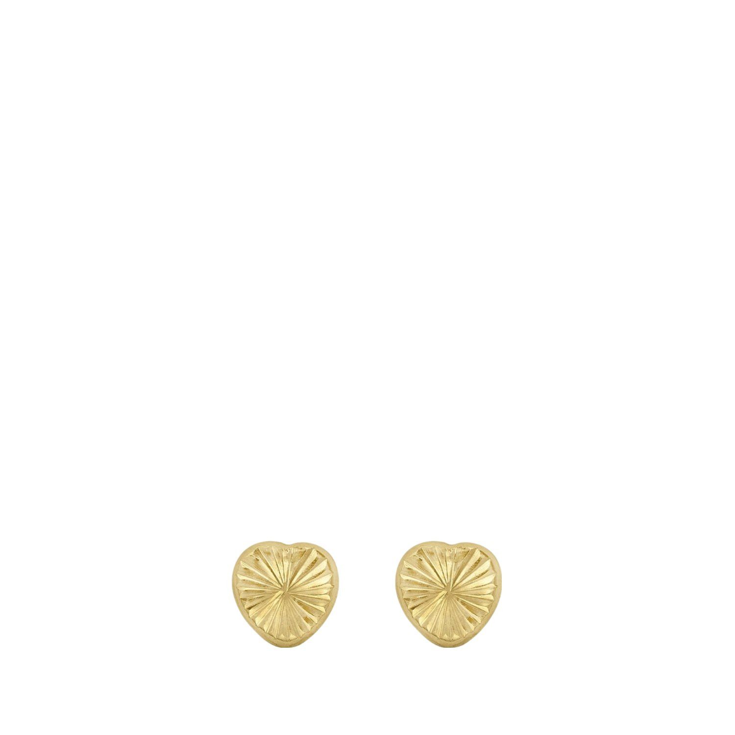 LUCARDI Paar Ohrstecker Ohrring - 375 Gold - Gold - Kinder