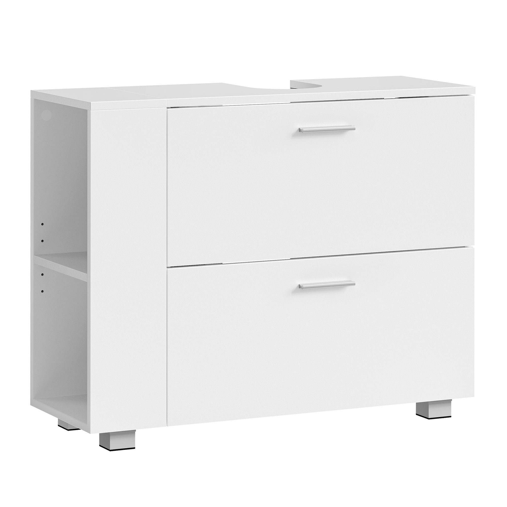 VASAGLE Waschbeckenunterschrank Badschrank offene Fächer an einer Seite, re günstig online kaufen