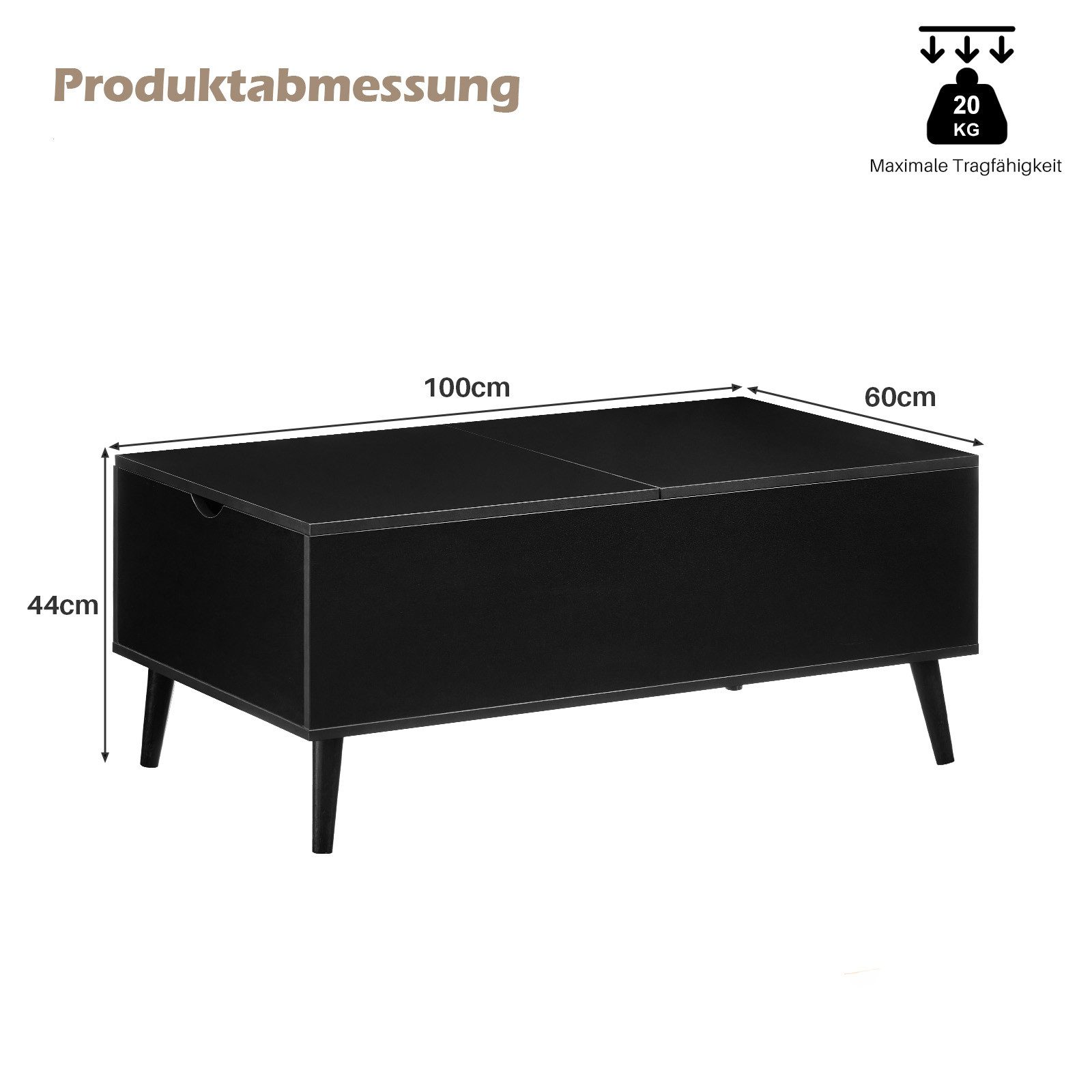 Ofcasa Couchtisch Sofatisch höhenverstellbarer (1 Tisch), günstig online kaufen