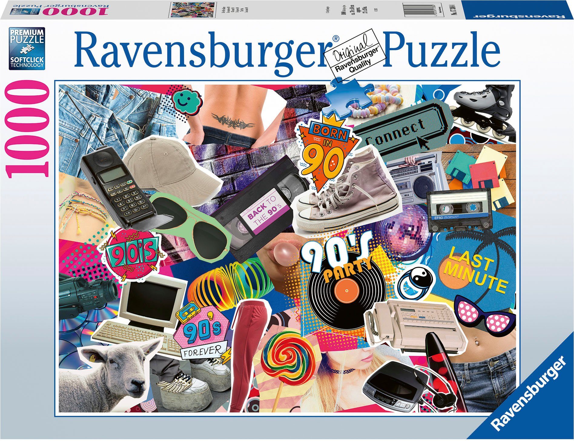 Ravensburger Puzzle Die 90er Jahre, 1000 Puzzleteile, Made in Germany; FSC®- schützt Wald - weltweit