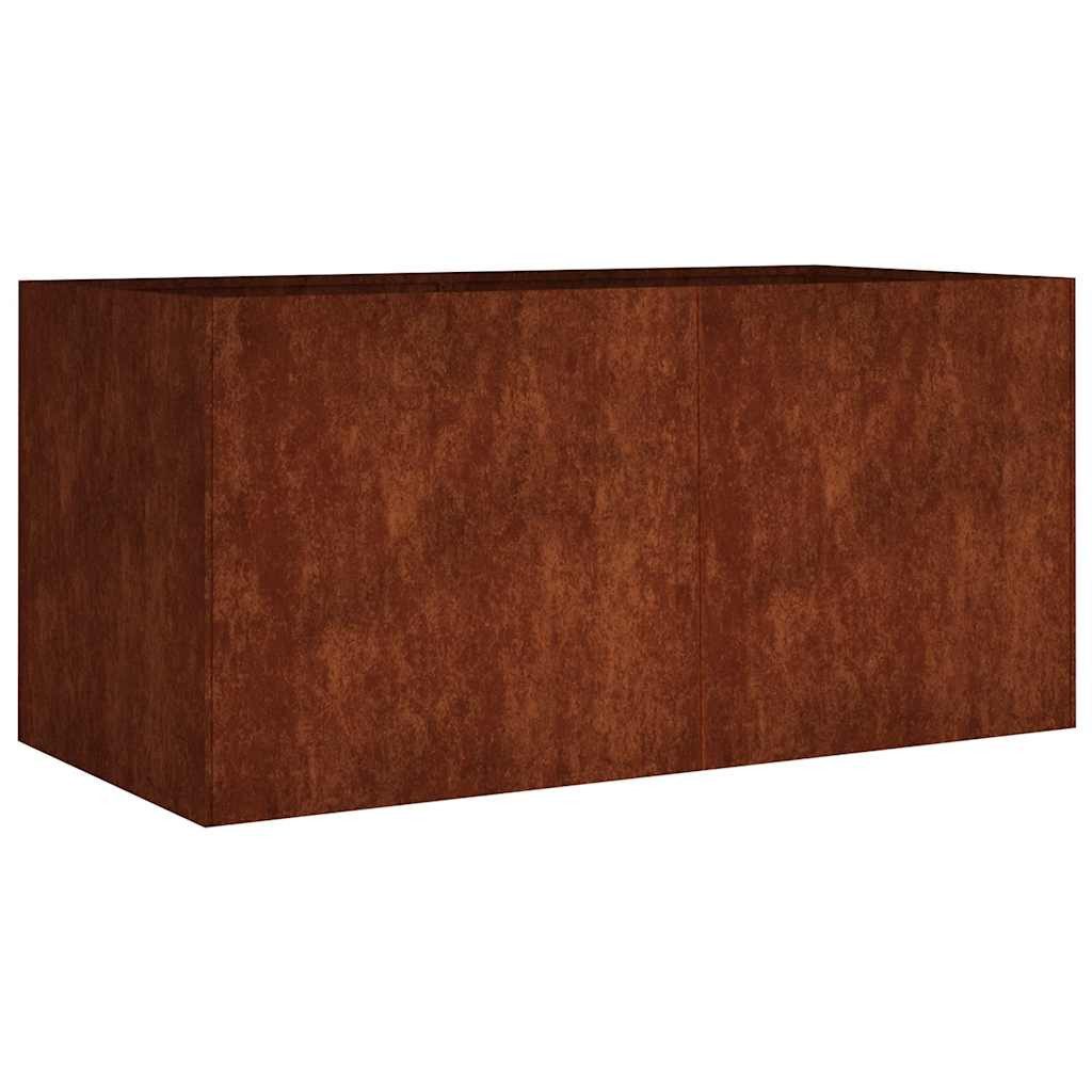 vidaXL Blumentopf Pflanzkübel 80x40x40 cm Cortenstahl (1 St)