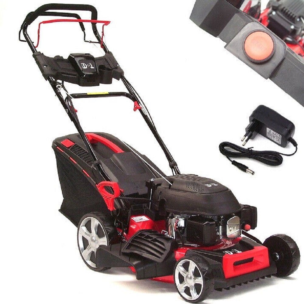 Apex Benzinrasenmäher Benzin Rasenmäher 46cm mit Radantrieb und E-Start 55827