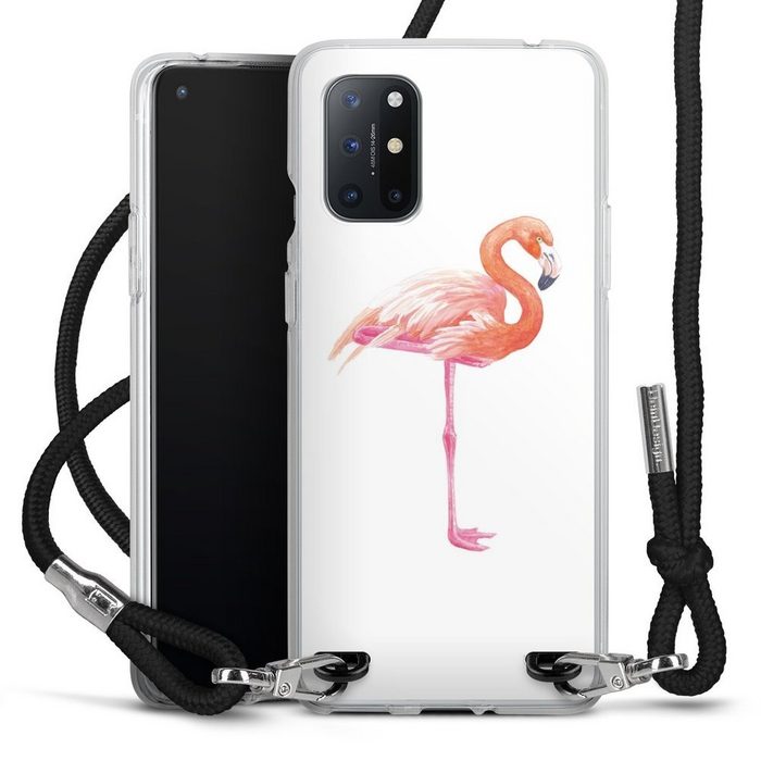 DeinDesign Handyhülle Flamingo Tiere Sommer Flamingo3 OnePlus 8T Handykette Hülle mit Band Case zum Umhängen Cover mit Kette