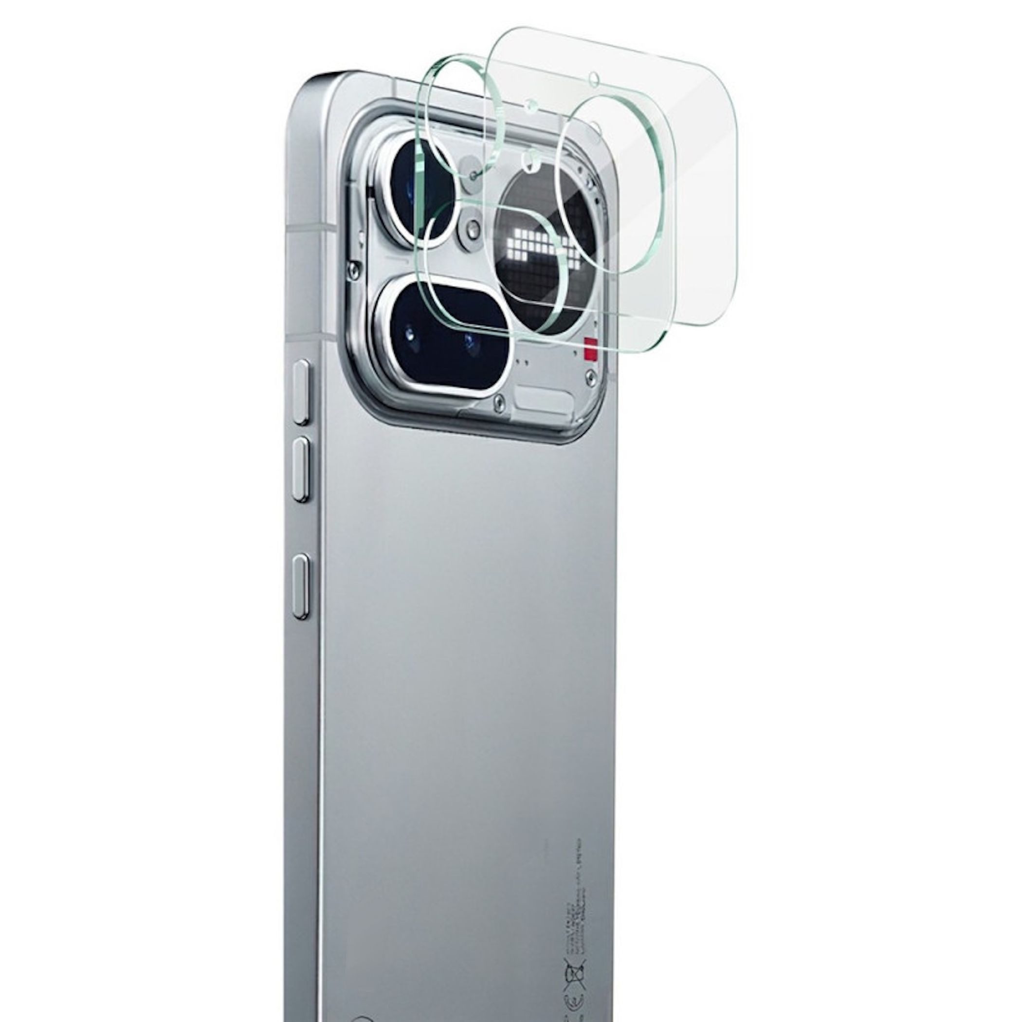 Wigento Kameraschutzglas Linsenschutz für Nothing Phone 4a Pro 9H Hartglas Komplettschutz Clear für Nothing Phone 4a Pro, 9H Glas, HD-Klarheit, kratzfest