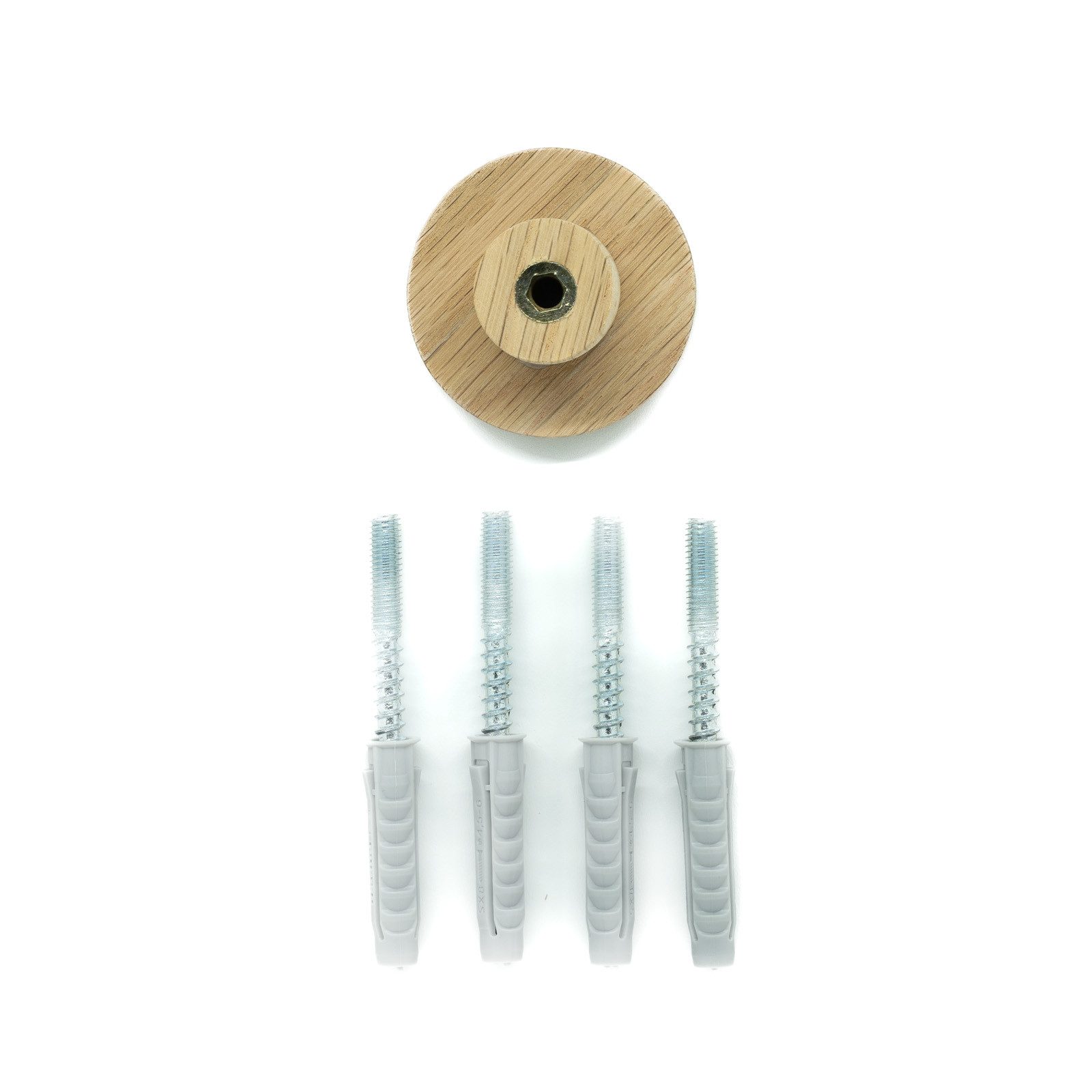 ScandiHooks Wandhaken Dinosaurier Wandhaken, Kinderzimmer, Flur, Garderobe, Ankleide, Eingangsbereich, Eingang, Schlafzimmer, Bad, Badezimmer, WC, Babyzimmer, (4-St), Unbehandeltes und nachhaltiges Eichen-Massivholz