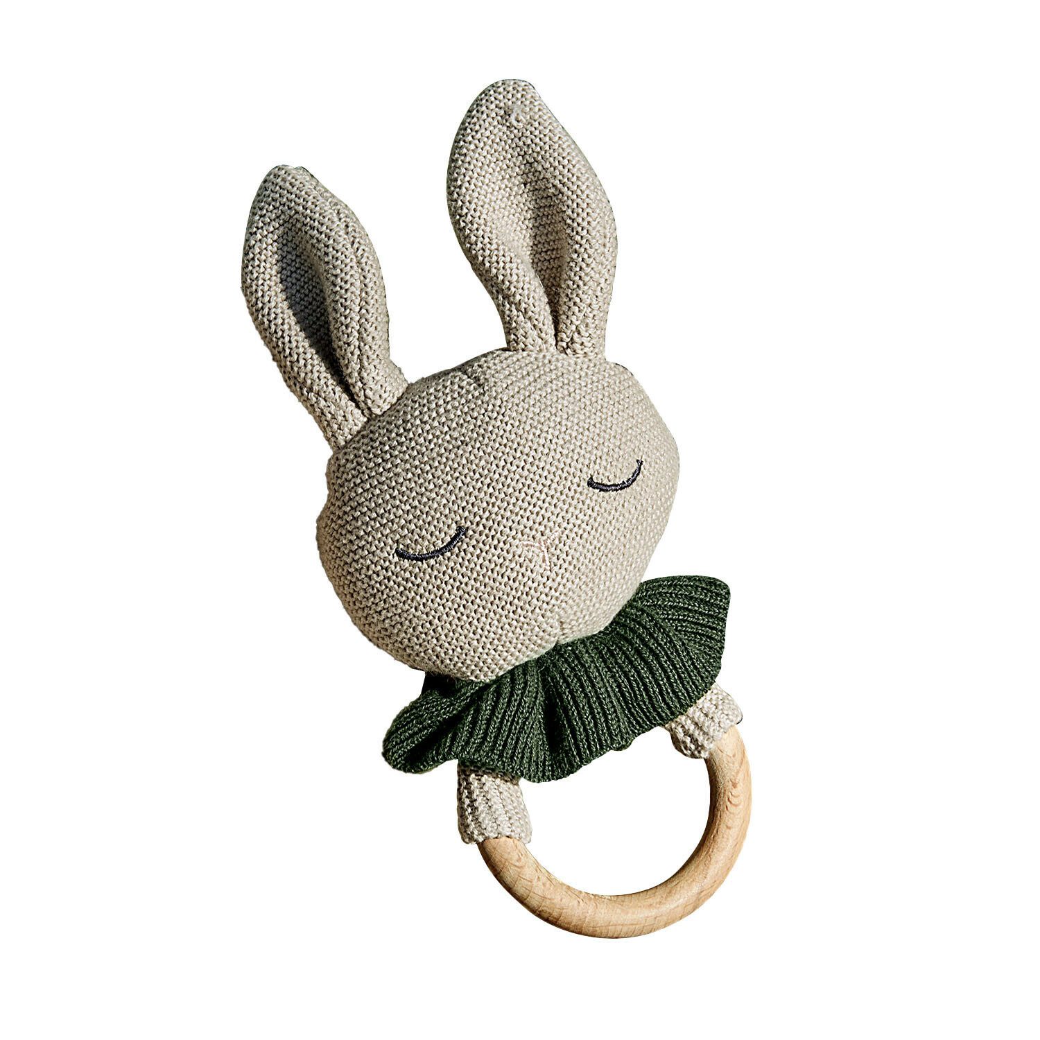 Mirabeau Kuscheltier Spielzeugring Cuddlecloud beige/grün