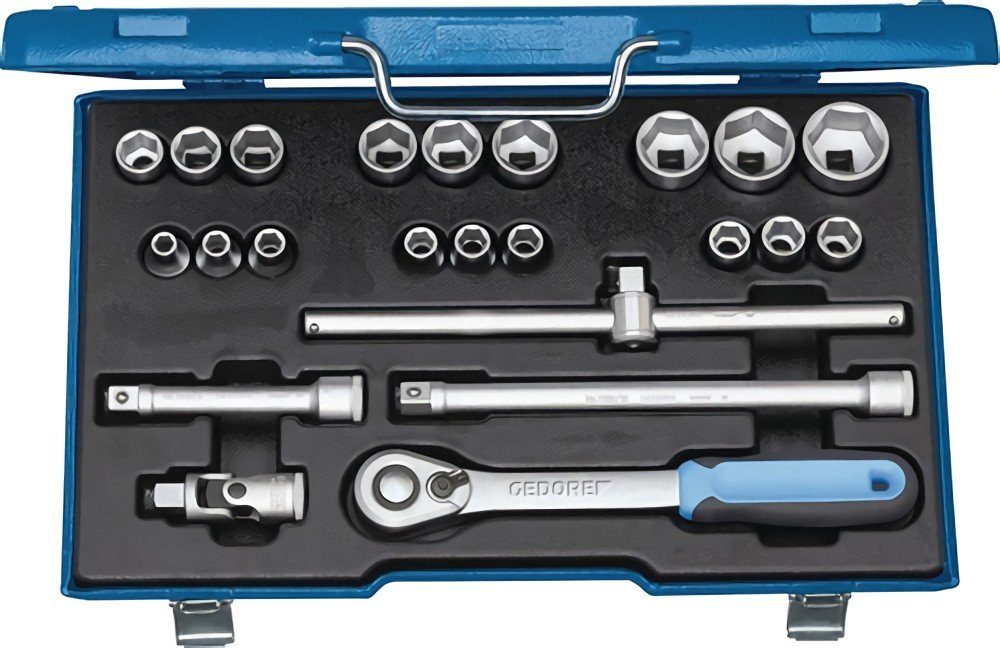 Steckschlüssel GEDORE 2545837 Steckschlüsselsatz D 19 EMU-20 23-teilig 1/2 Zoll SW