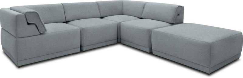 DOMO collection Loungesofa 800007, Set, Rückenkissen aufstellbar, unendlich erweiterbar