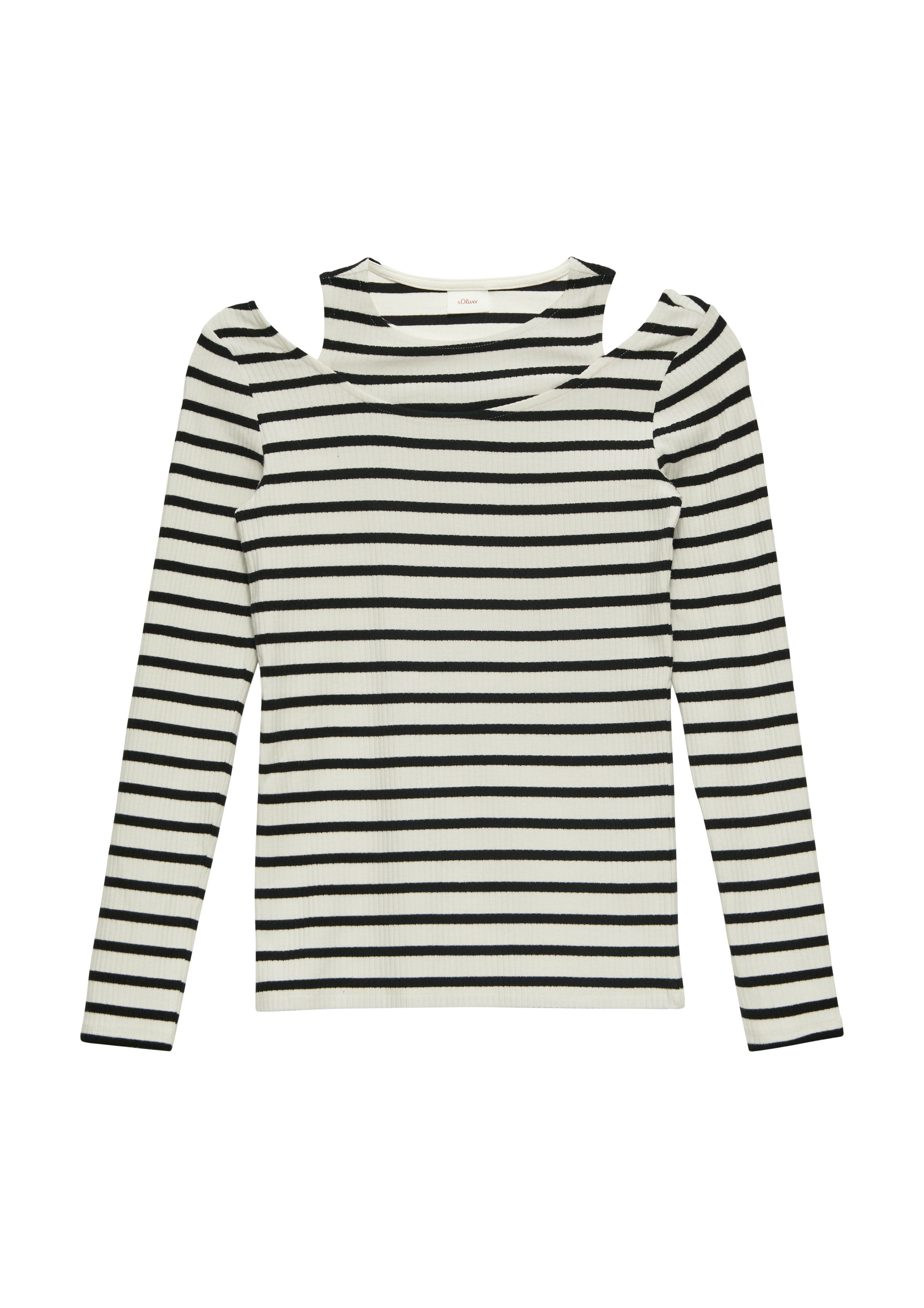 s.Oliver Junior Longsleeve mit Rippstruktur