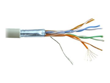 ROLINE ROLINE Kabel Cat5e FTP 300m Litze AWG24 Litzendraht grau Netzwerkkabel
