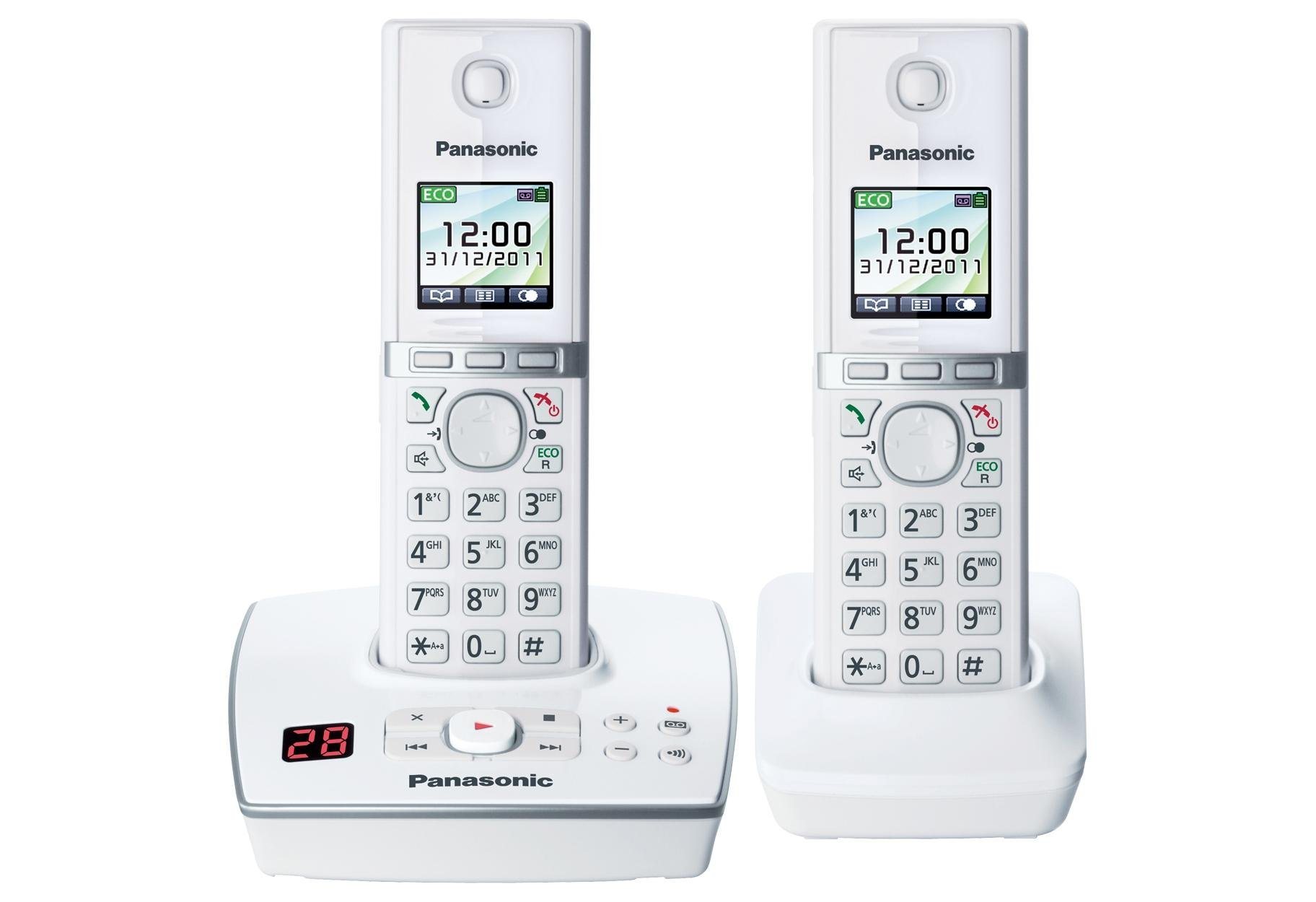 »KX-TG8062G DUO« Schnurloses DECT-Telefon (Mobilteile: 2, Clear Sound Technologie) »KX-TG8062G DUO« Schnurloses DECT-Telefon (Mobilteile: 2, Clear Sound Technologie)
