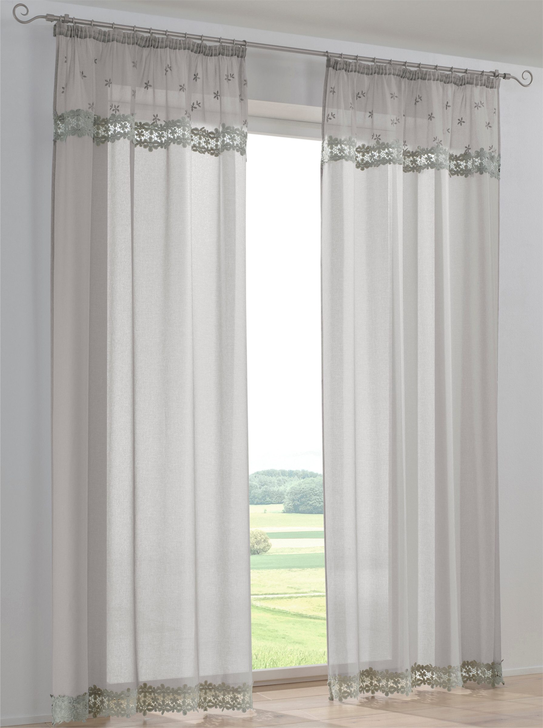 heine Gardine Dekostore . (1 St), Multifunktionsband, halbtransparent, Fensterdekoration