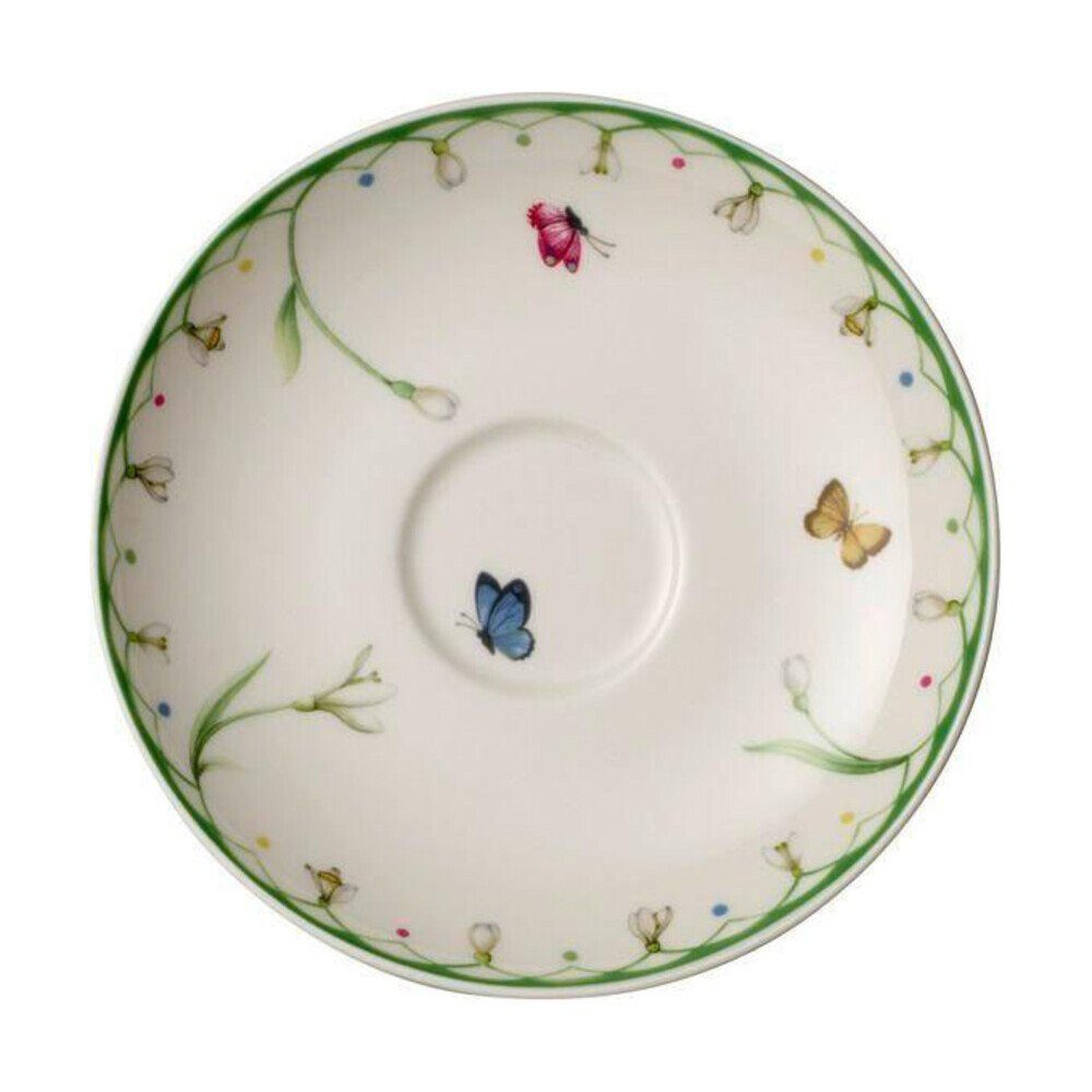 Villeroy & Boch Untertasse Kaffee-Untertasse 15 cm Colourful Spring, (1 St), Kaffee-Untertasse, Ø14,8cm, Premium Porcelain