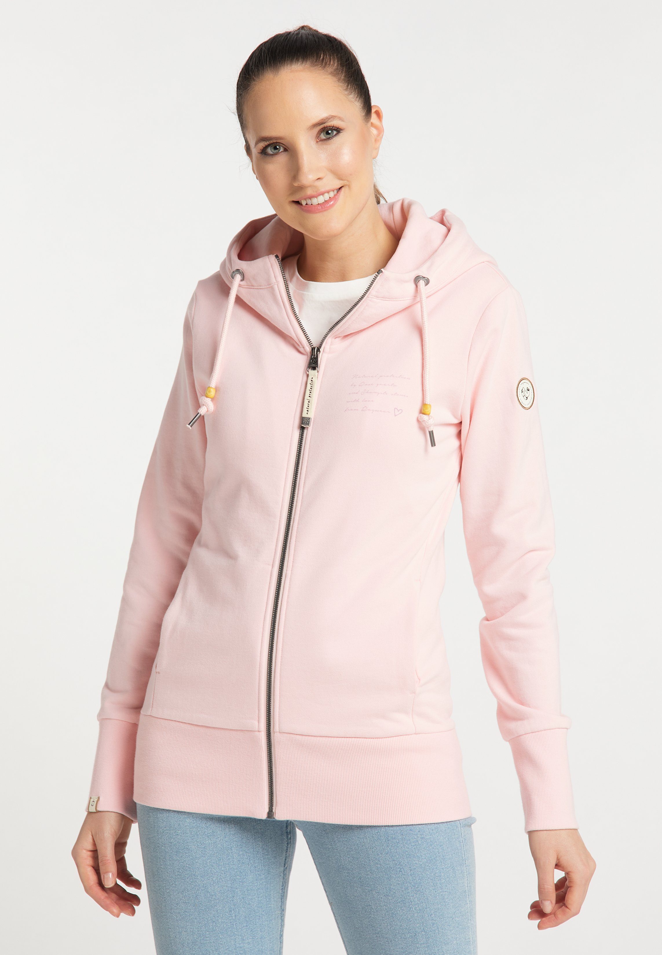 PINK Ragwear Mode YODA Sweatshirt ORGANIC LIGHT & Nachhaltige Vegane CRYSTAL