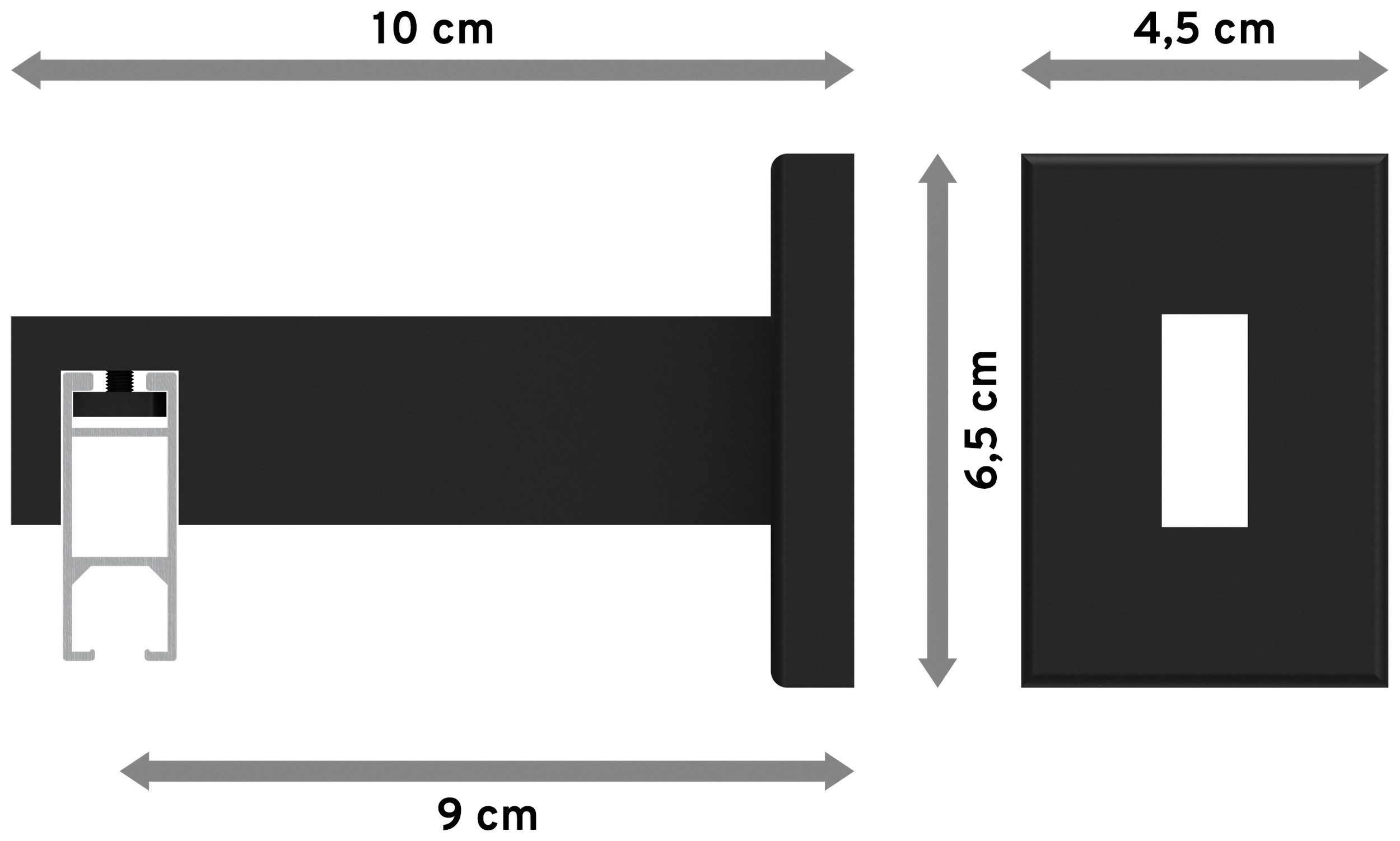 INTERDECO Innenlaufschiene Smartline Lox, 1-läufig, Fixmaß, günstig online kaufen