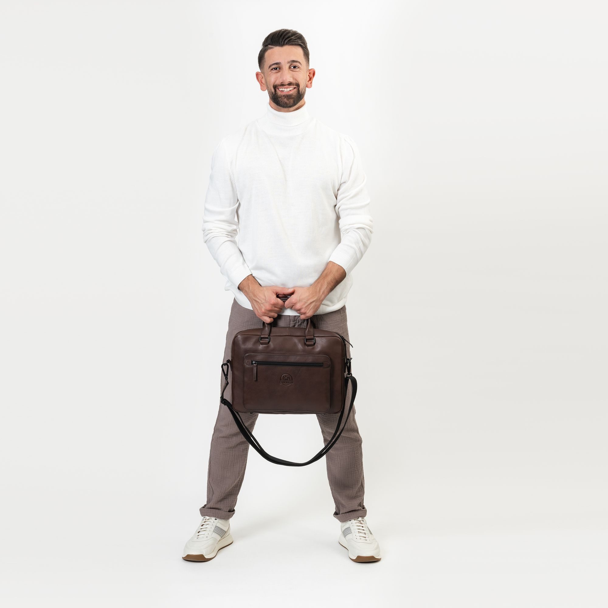 Farmhood Aktentasche Memphis, Leder günstig online kaufen