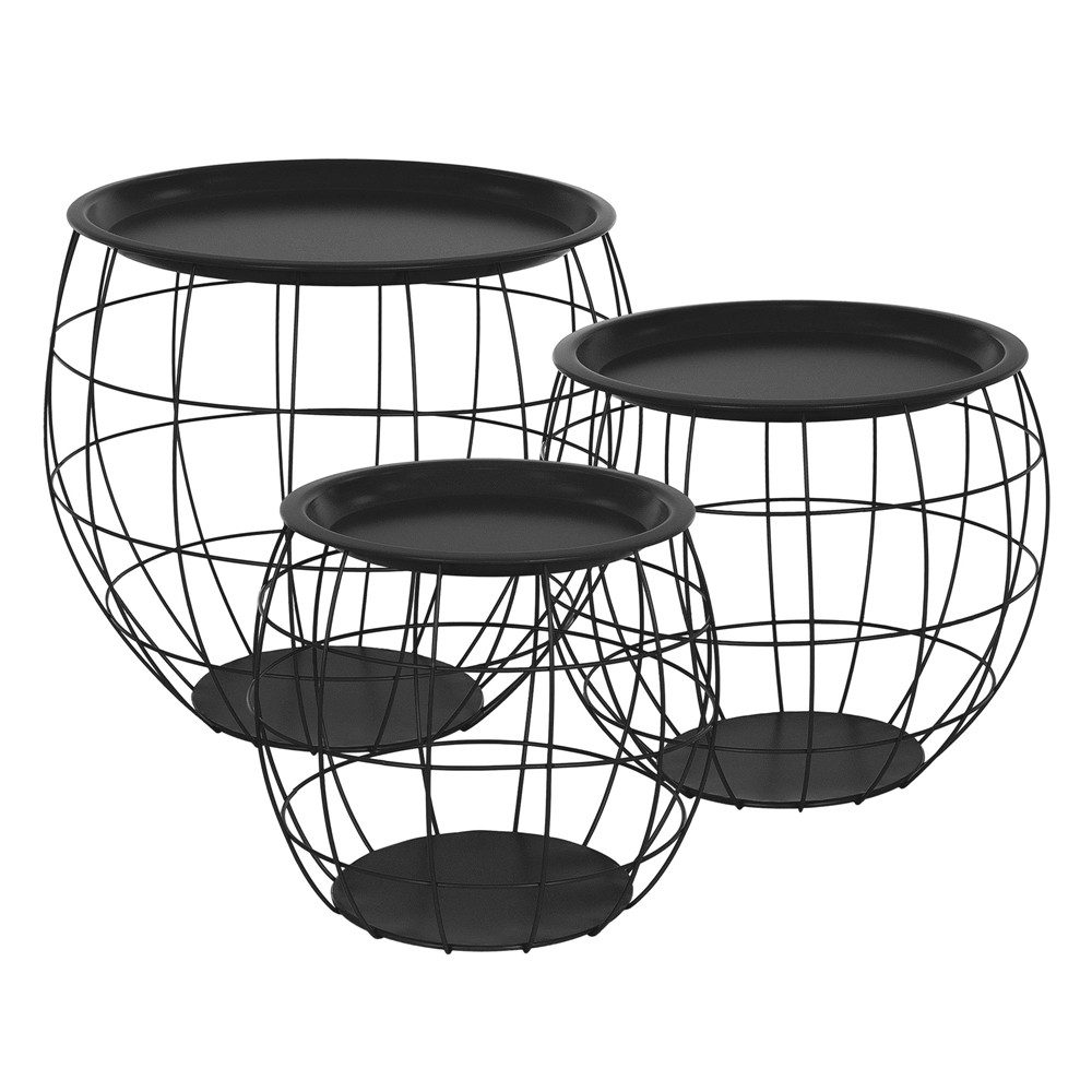 ML-DESIGN Beistelltisch Sofatische aus Metall rund günstig online kaufen