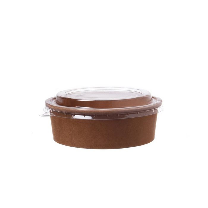 wisefood Lunchbox rPET Deckel - 150mm für Salatschale 750ml & 1000ml Kunststoff (50-tlg)