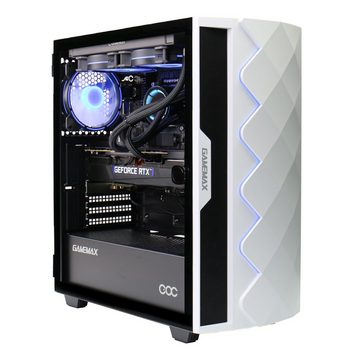 GAMEMAX Diamond WT 7311 Gaming-PC (AMD Ryzen 7 7800X3D, RTX 4080 Super, 32 GB RAM, 2000 GB SSD, Wasserkühlung, DDR5 RAM, PCIe SSD Gen4, Windows 11)