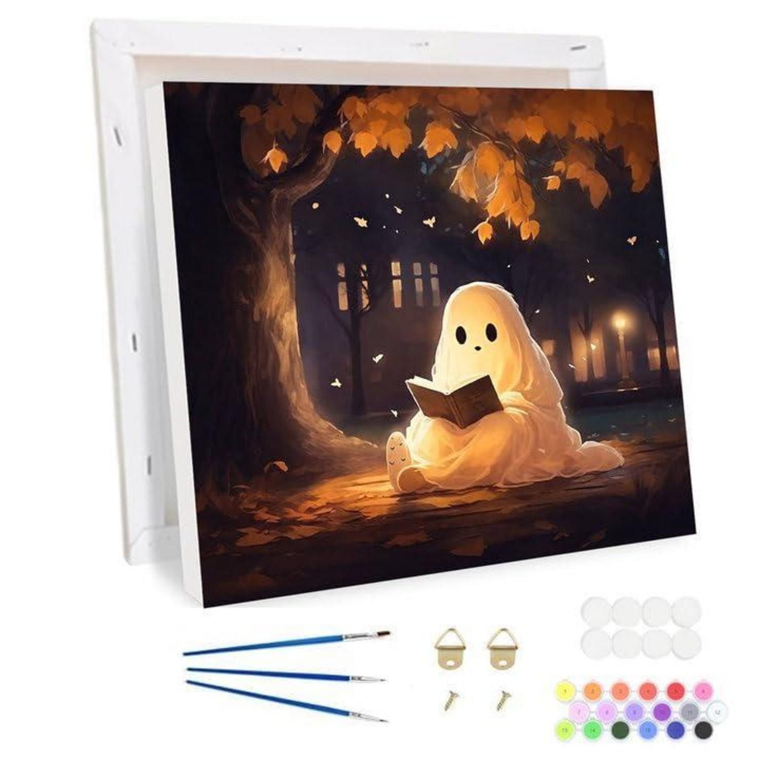 LuxusKollektion Malen nach Zahlen Malen nach Zahlen Halloween Geist 20x30cm (1-St)