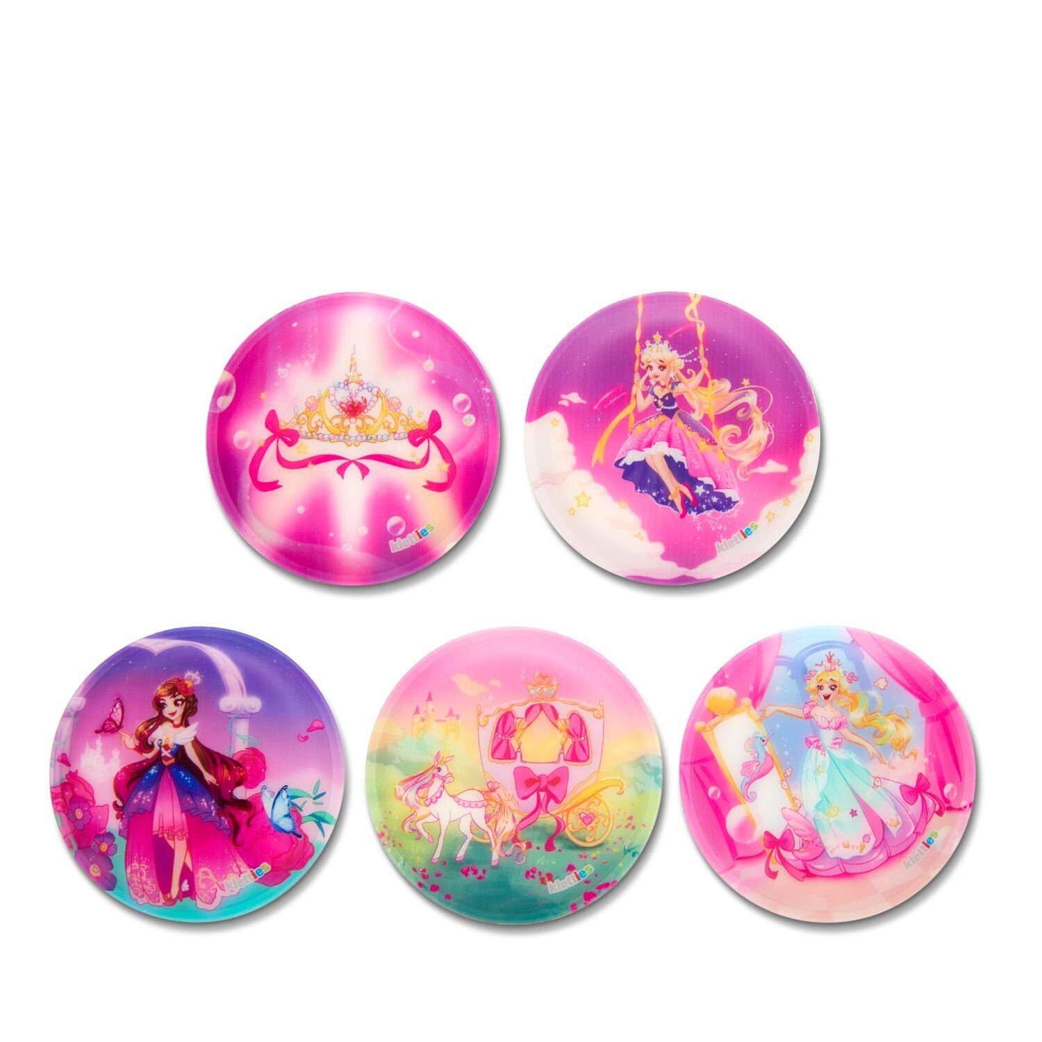 ergobag Schulranzen Kletties Magische Prinzessin 5-tlg. (5-teilig), Klettmotive, austauschbar