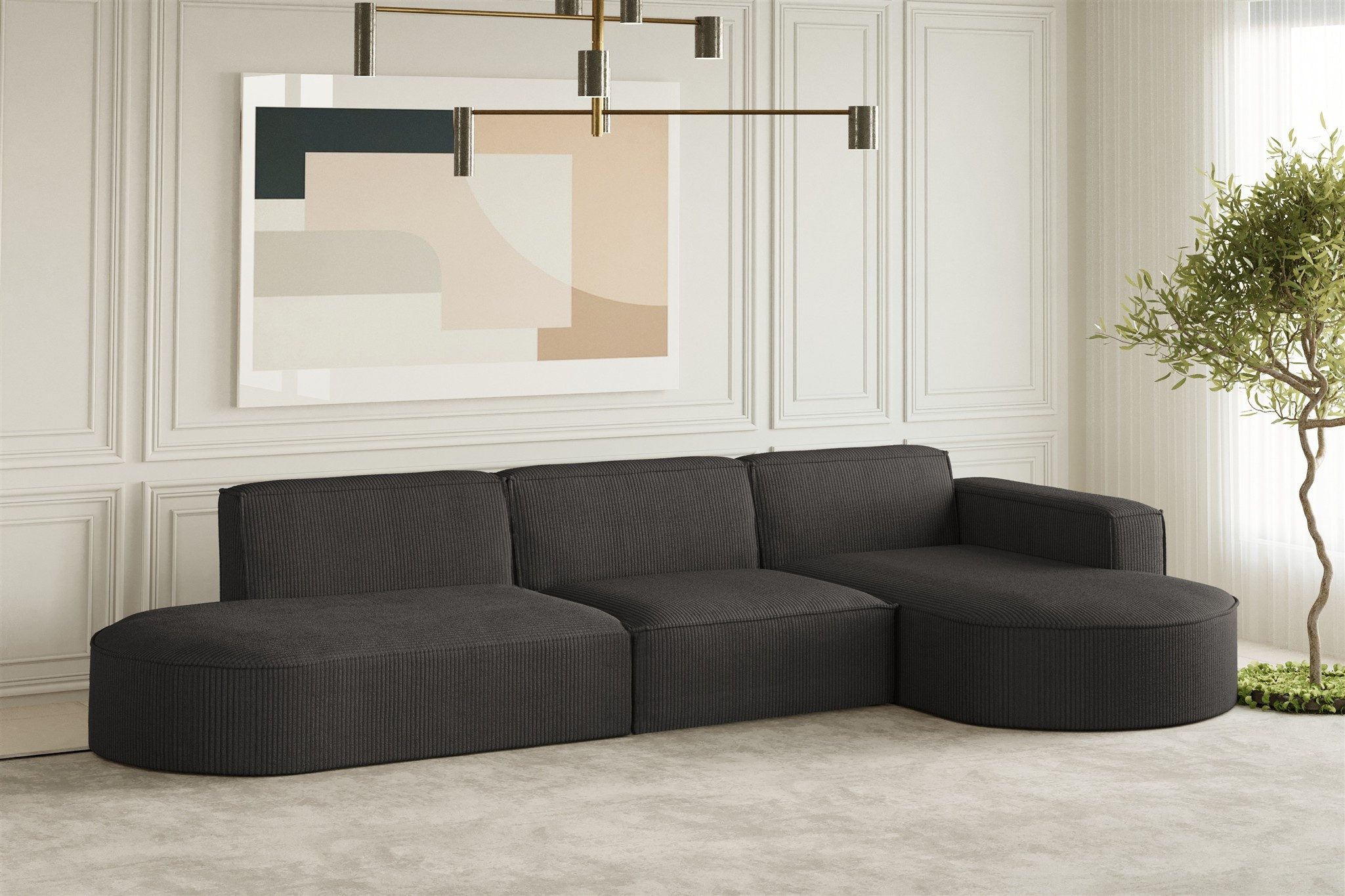 Fun Möbel Ecksofa Designersofa PALMA mit günstig online kaufen