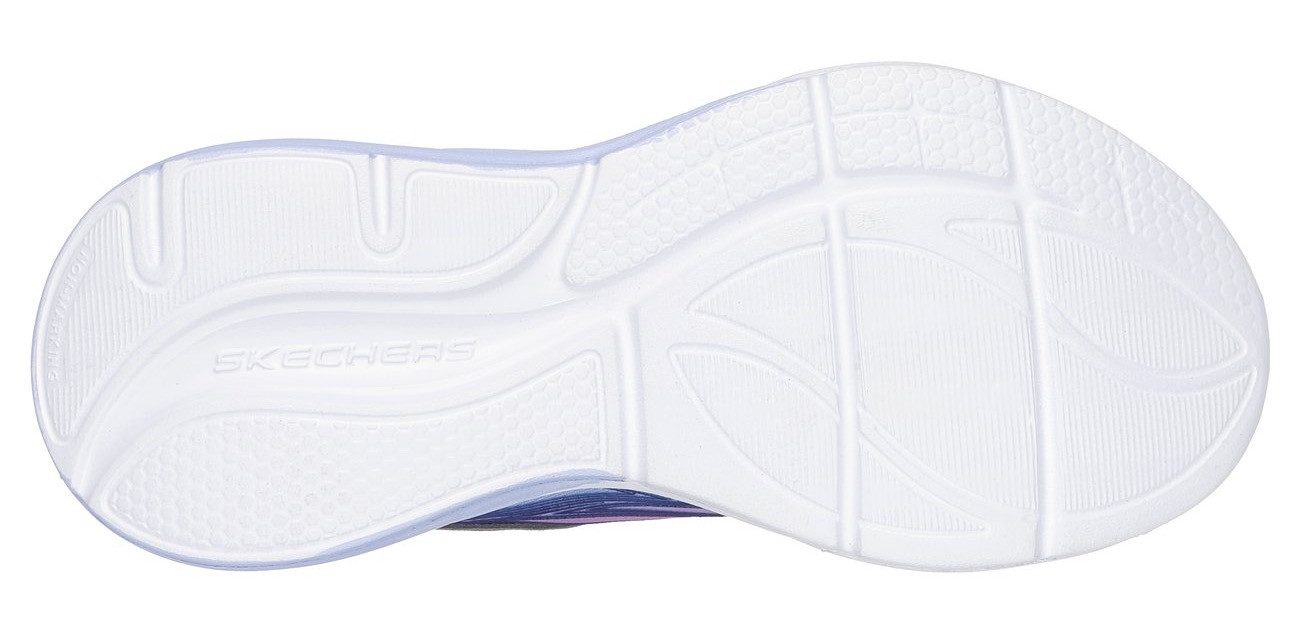 Skechers COSMIC GLOW LIGHTS Sneaker Klettschuh mit Glitzer, Größenschablone zum Download