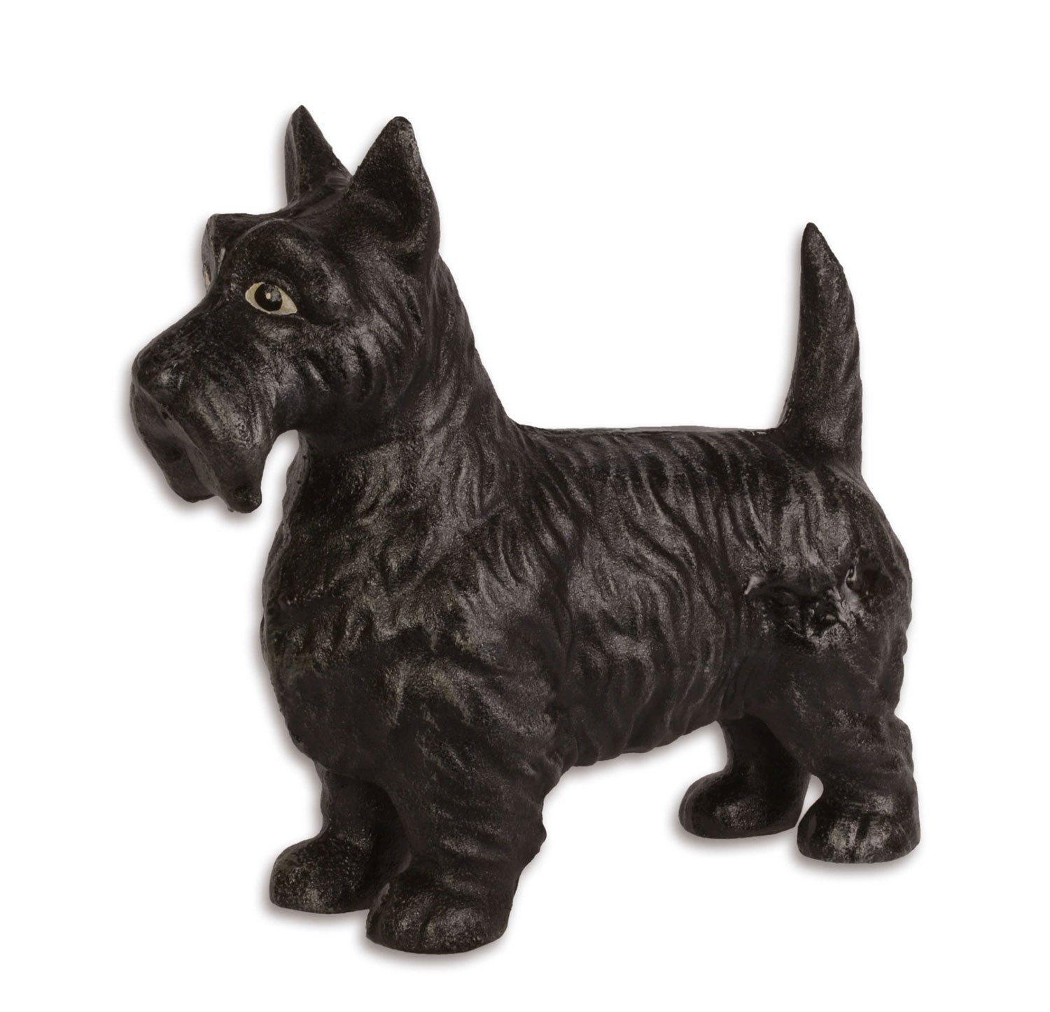 Aubaho Dekofigur Eisenfigur Scottish Terrier Hund Figur Skulptur Eisen Antik-Stil 23cm
