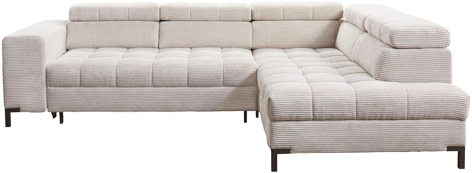 exxpo - sofa fashion Ecksofa Bocco, hochwertige Verarbeitung, toller Sitzko günstig online kaufen