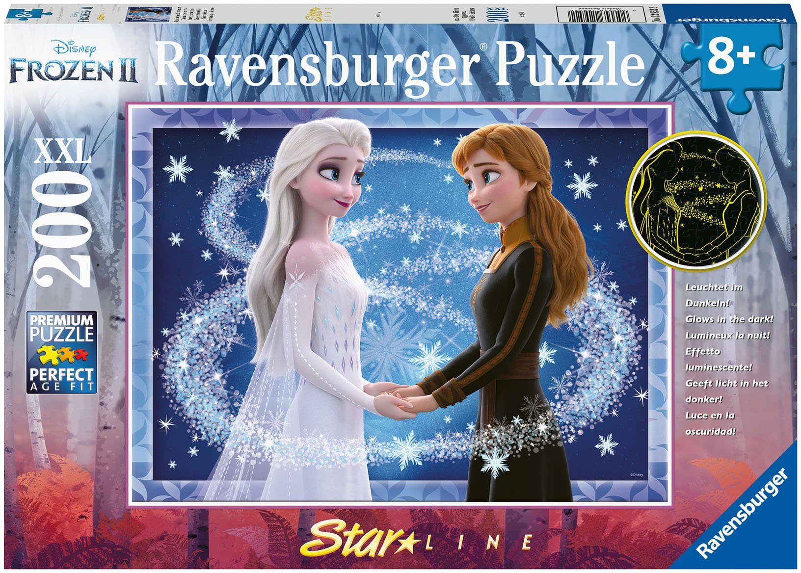 Ravensburger Puzzle Bezaubernde Schwestern, 200 Puzzleteile, mit leuchtende günstig online kaufen