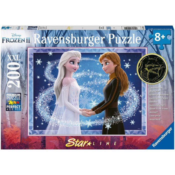Ravensburger Puzzle Bezaubernde Schwestern 200 Puzzleteile mit leuchtenden Details; FSC® - schützt Wald - weltweit