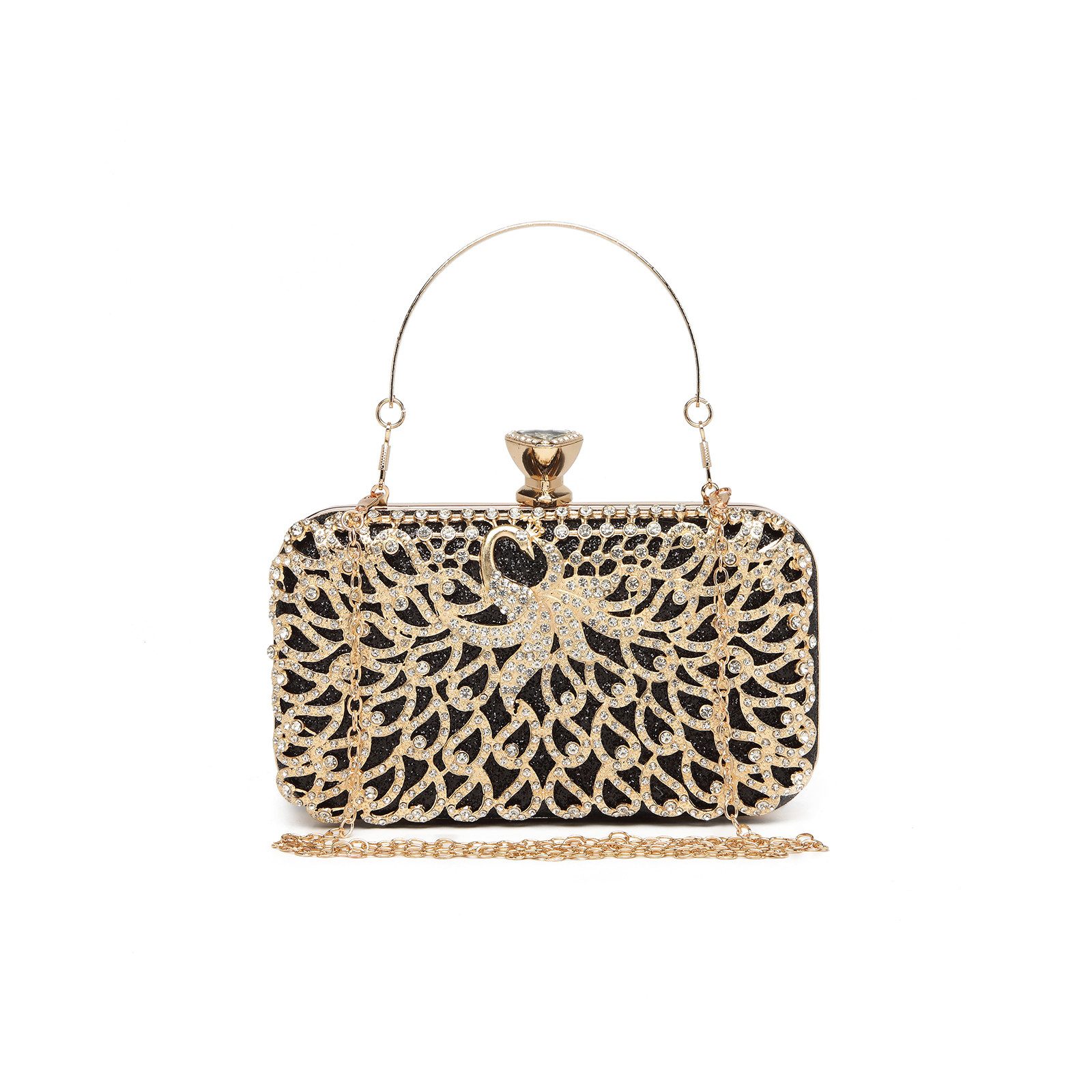 Miss Lulu Clutch Damen Clutch-Tasche mit Perlenstickerei, Hartschalen-Desig günstig online kaufen