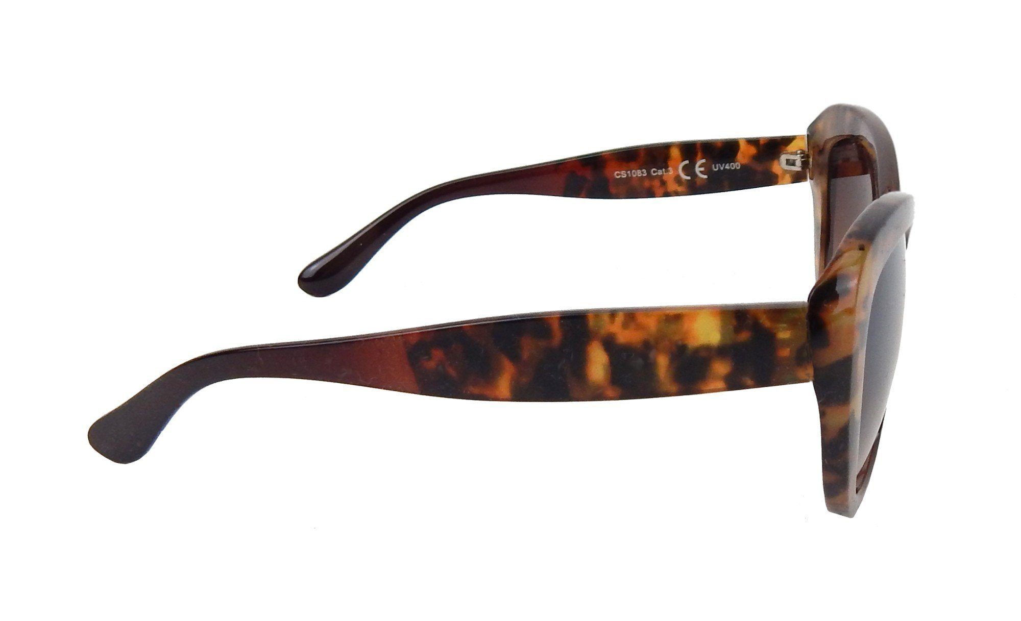 Ella Jonte Sonnenbrille in Schildpatt-Optik - UV 400 & Stoffetui