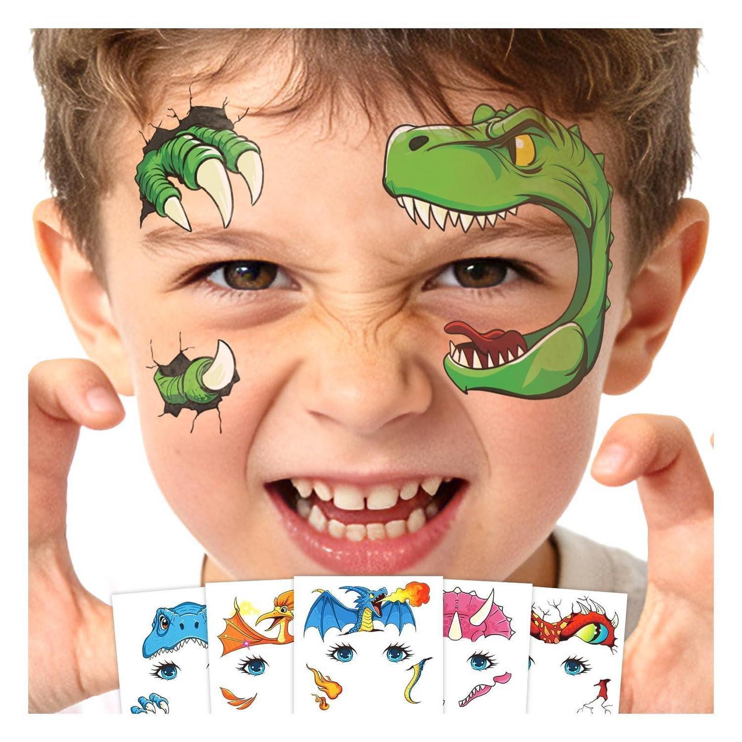 LuxusKollektion Kindertattoo Tattoos Dinosaurier 12 Bögen für Kinder